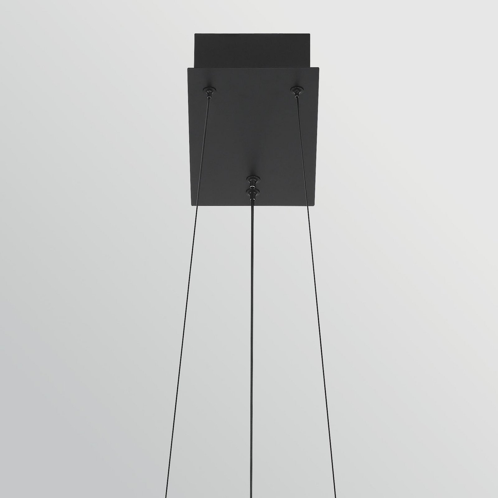 LED-Hängeleuchte SERAPH, schwarz matt, Länge 105 cm, Metall