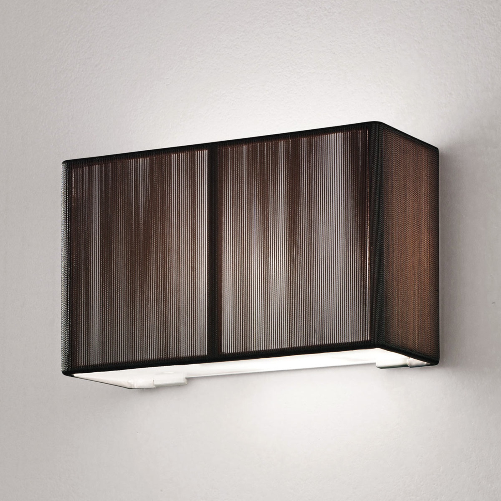 Axolight Clavius wall light 30 cm tobacco