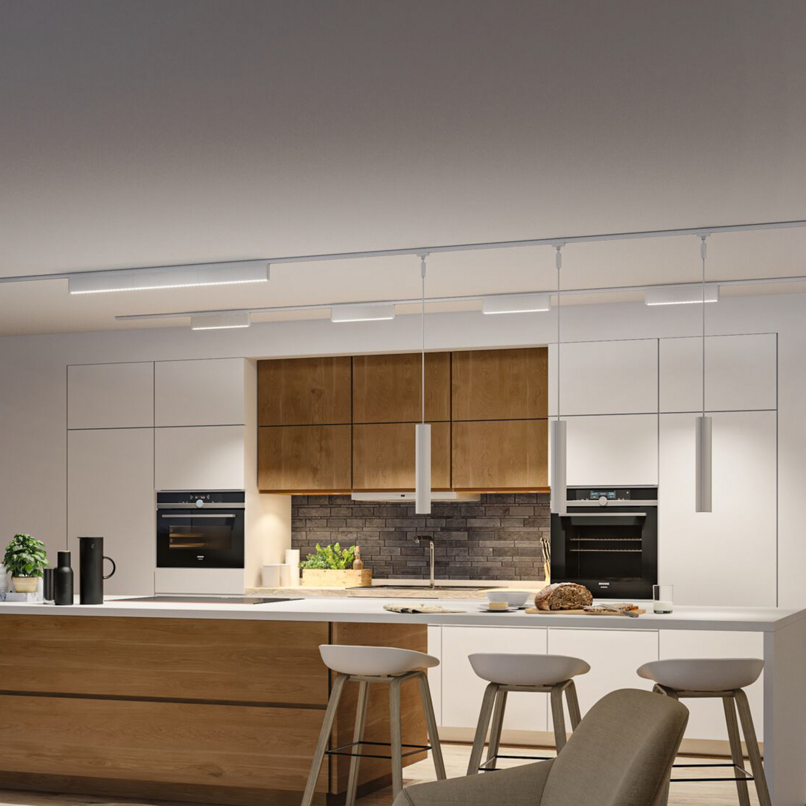 Paulmann URail LED-Leiste Zelos, 3000K, alb semnal, dimabil