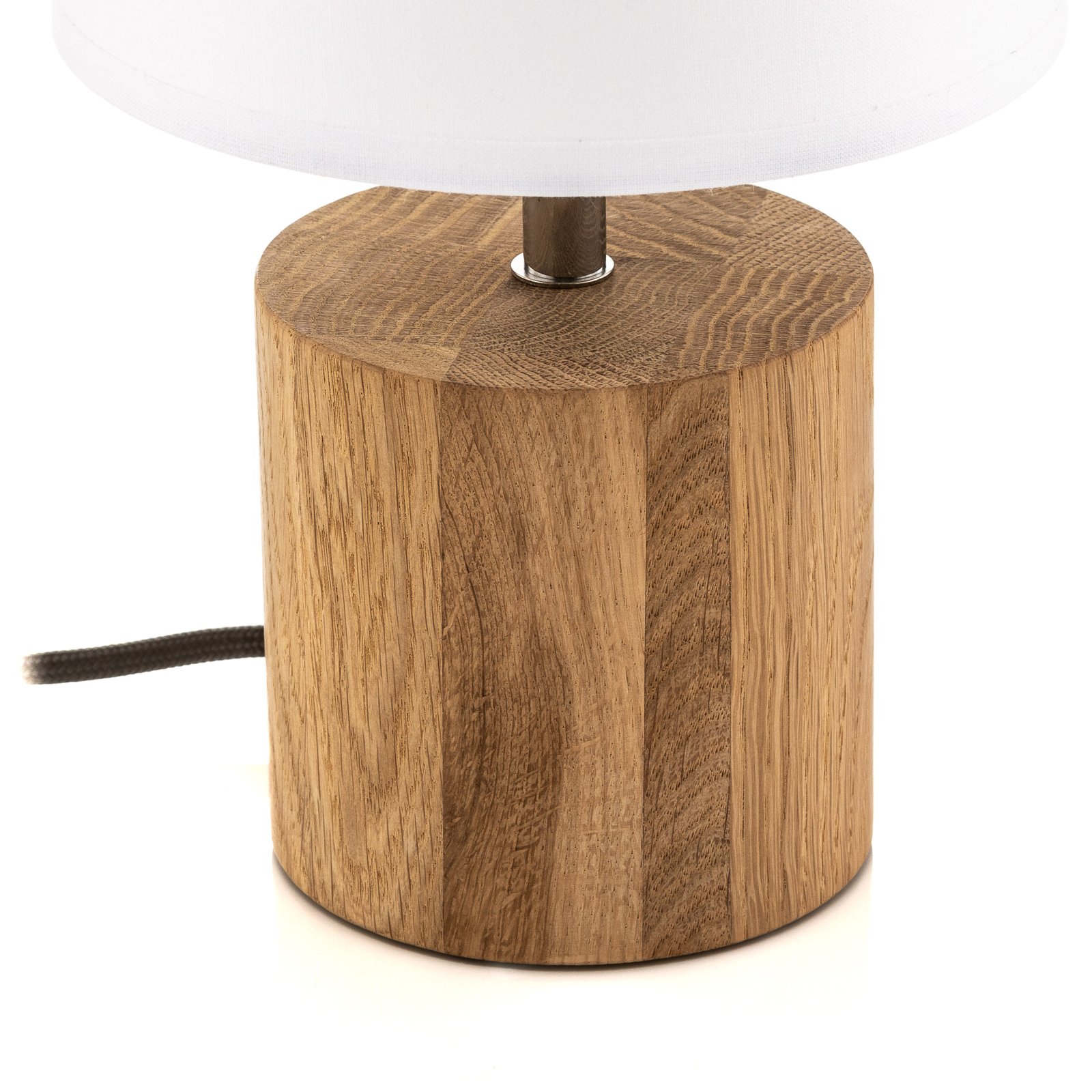 Trongo table lamp cylinder oiled lampshade