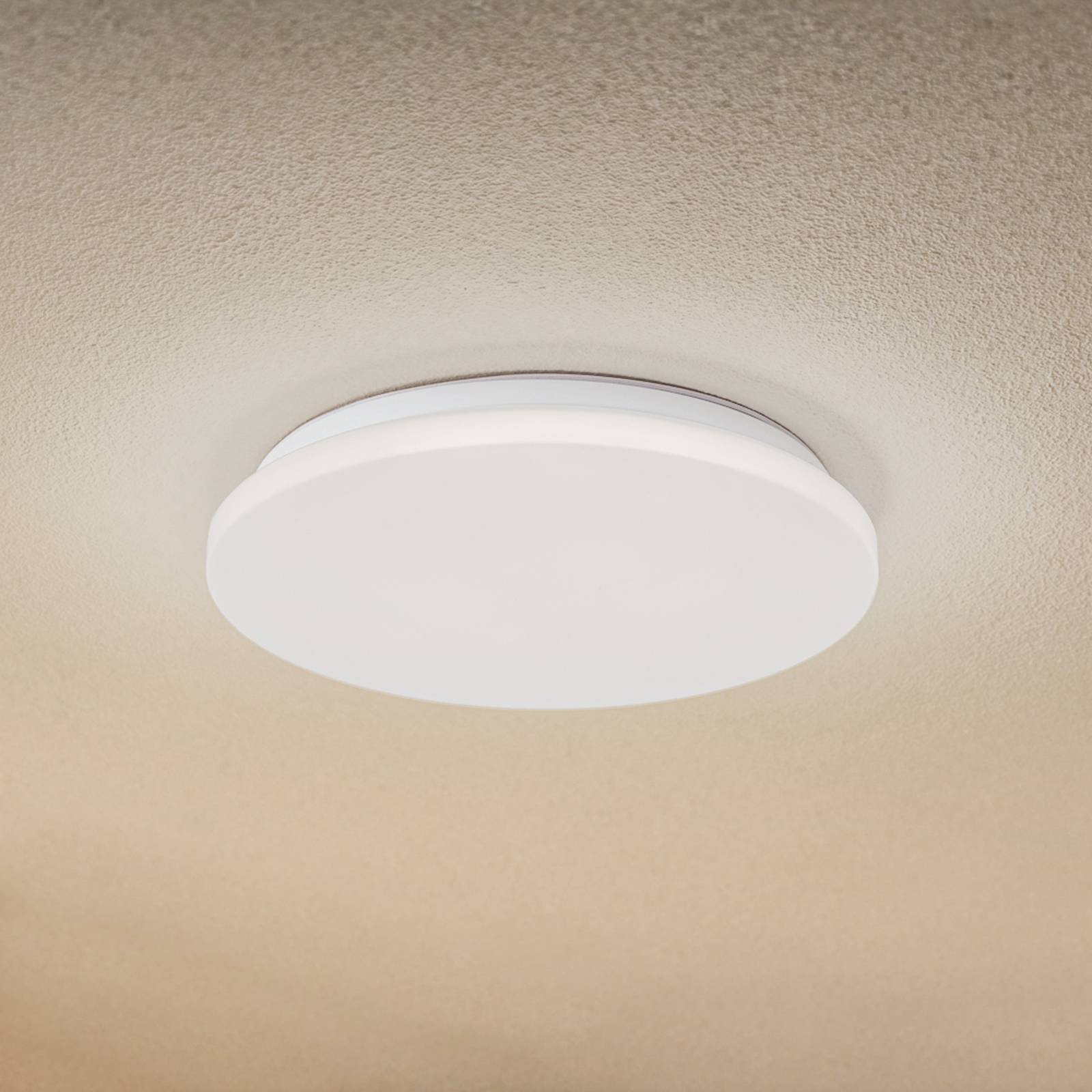 Lindby LED-Außendeckenleuchte Kirkola, 3000 K, Ø 34 cm, weiß günstig online kaufen