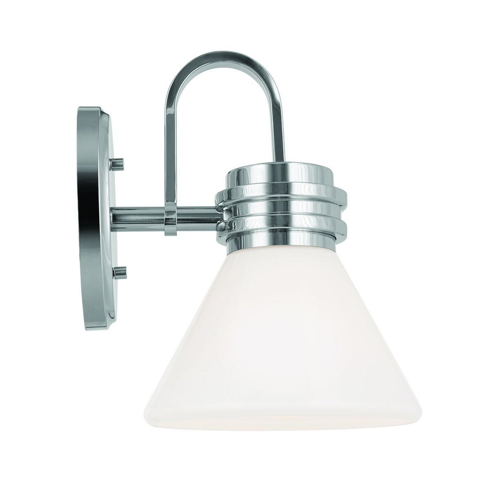 Aplique de pared Farum 1, color cromo, acero, cristal, G9