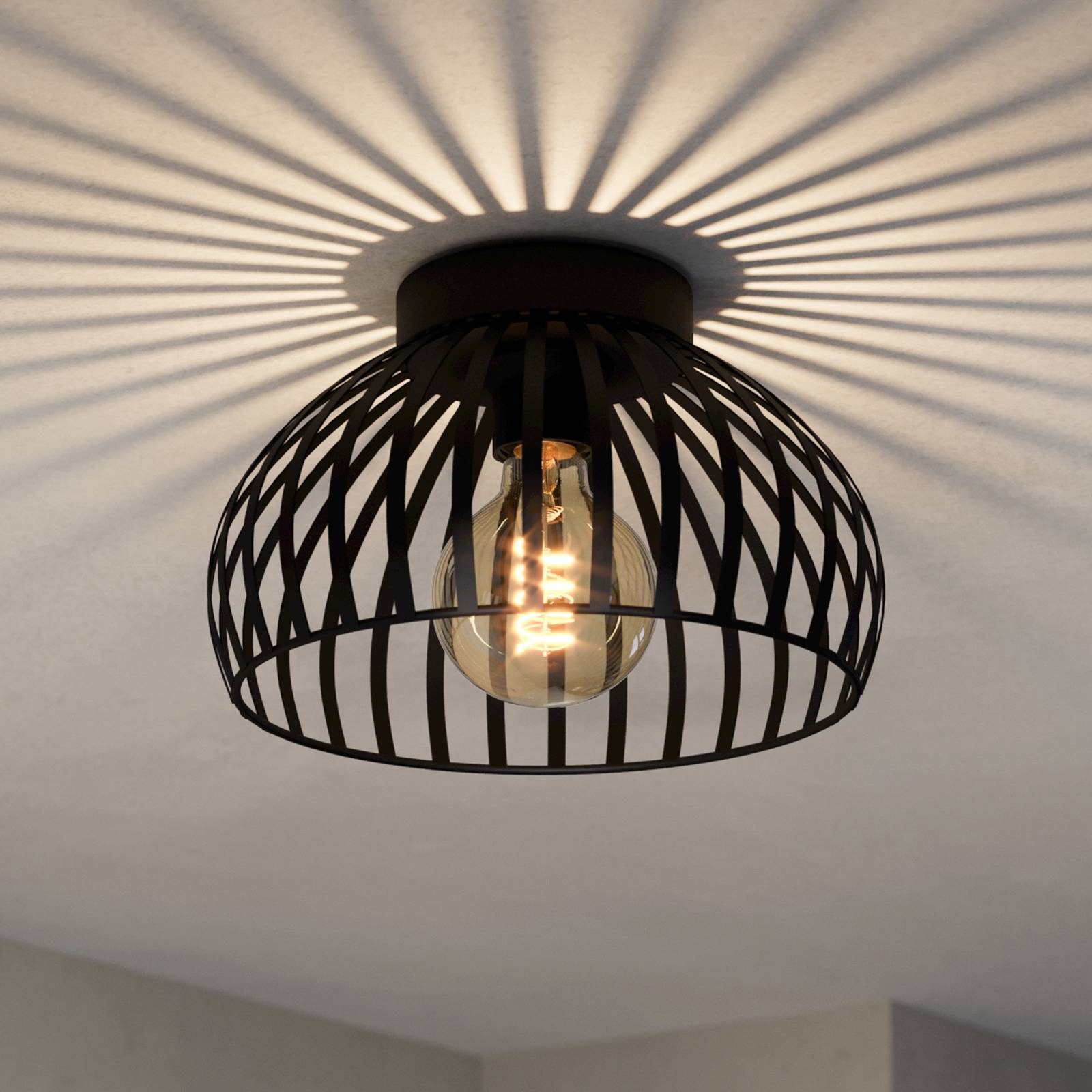 EGLO Mogano 3 Deckenleuchte, Käfigschirm, Ø28cm günstig online kaufen
