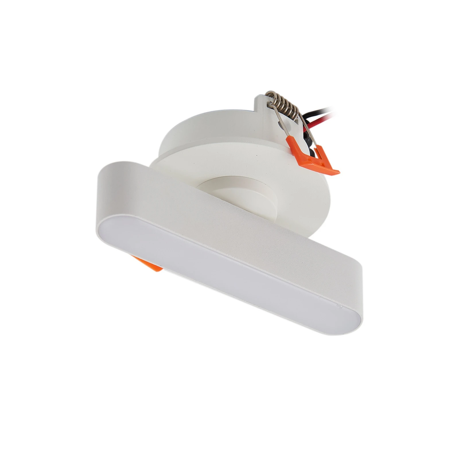 Lindby LED-indbygningslampe Eldrin, hvid, lysliste, 13,1 cm