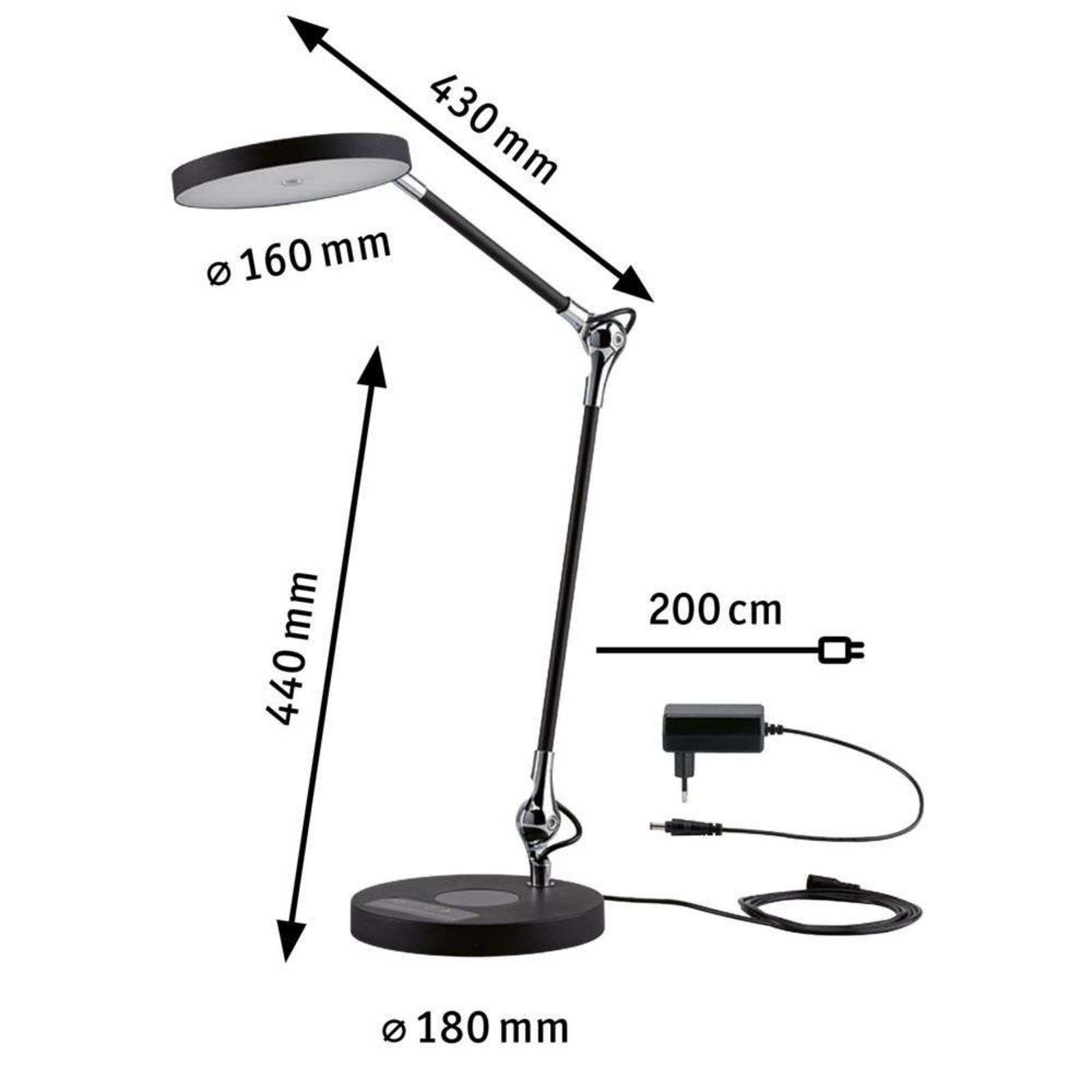 Numis Stolní Lampa Černá - Paulmann