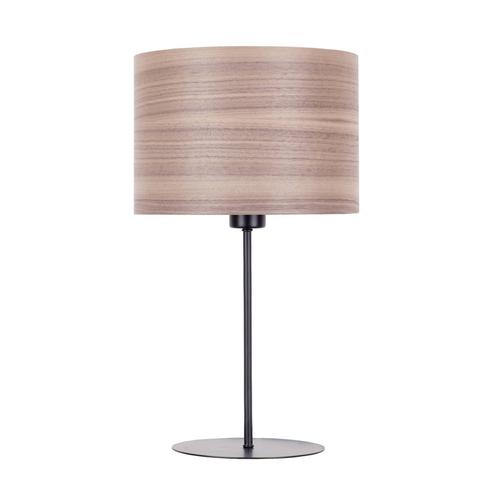 Envostar Veneer Tischlampe walnuss Ø 25cm