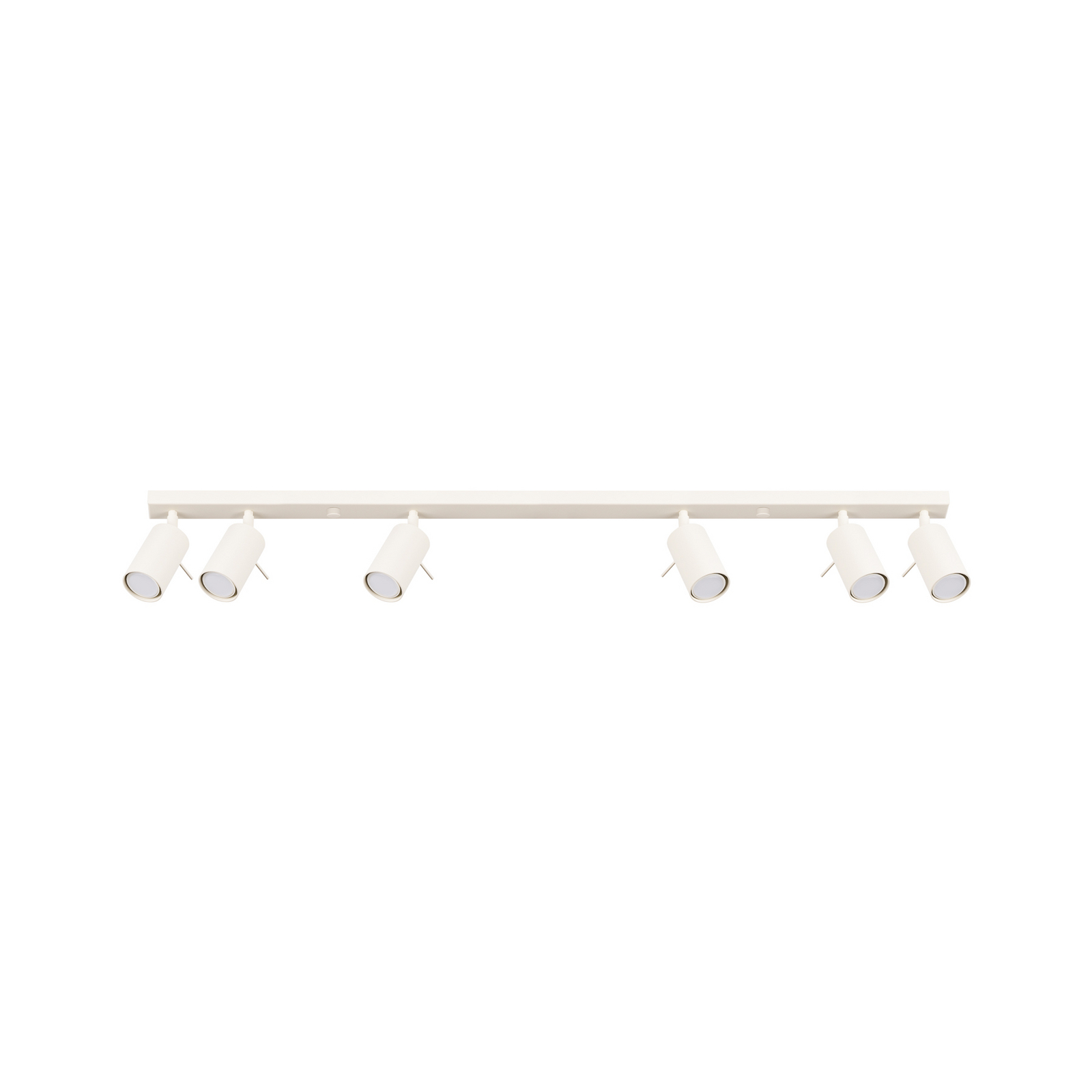 Deckenstrahler Ring, beige, Länge 117 cm, Stahl, 6-flg.