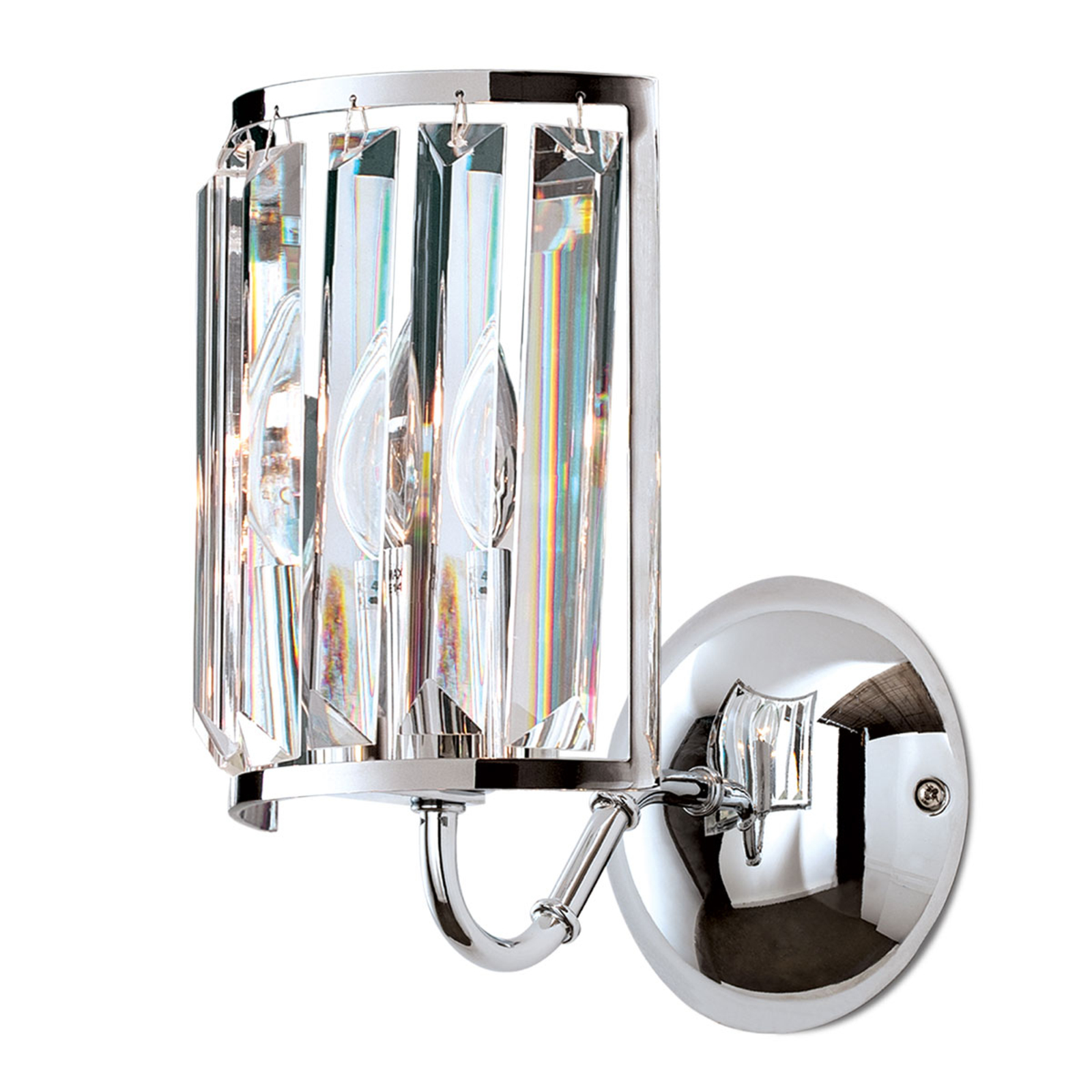 Gstaad wall light adorned with crystals