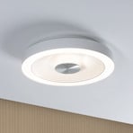 Paulmann LED stropní svítidlo Volea, bílá/stříbrná Ø 32 cm IP44 stmívatelné