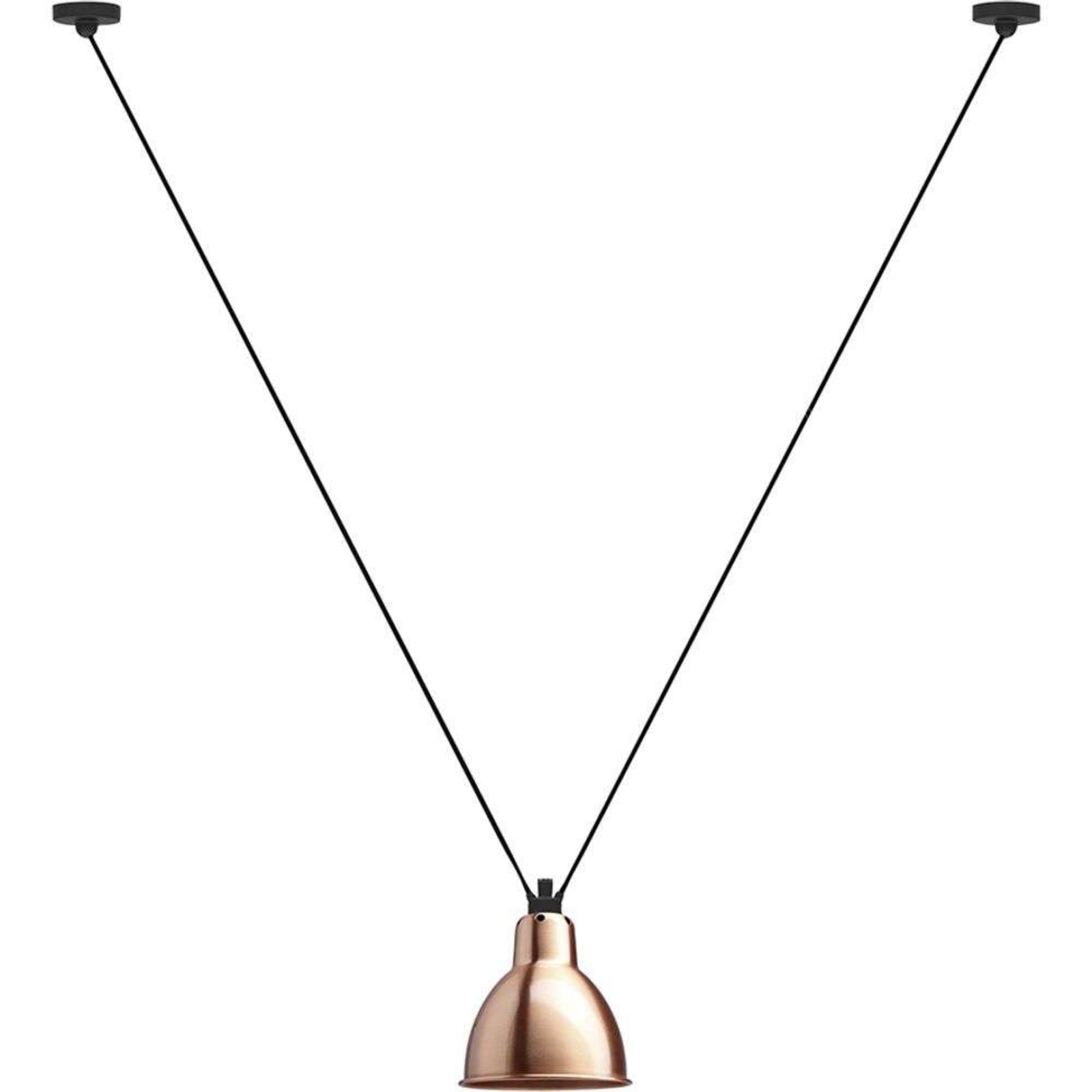 323 L Závěsná Lampa Round Copper - Lampe Gras