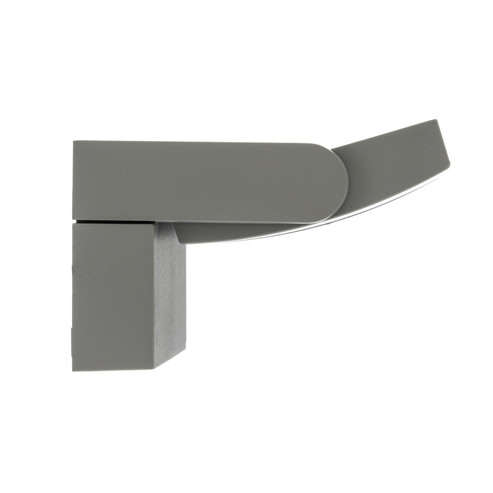 Lindby LED vonkajšie nástenné svietidlo Sherin, sivá, IP54, otočné