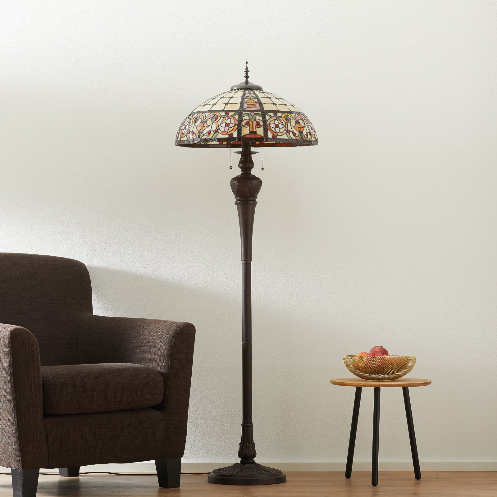 Luksuzna podna lampa Lindsay u Tiffany stilu