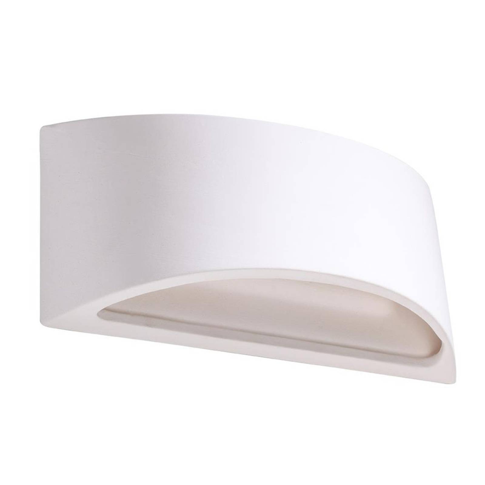 Vägglampa Bow up/down av keramik vit bredd 31 cm