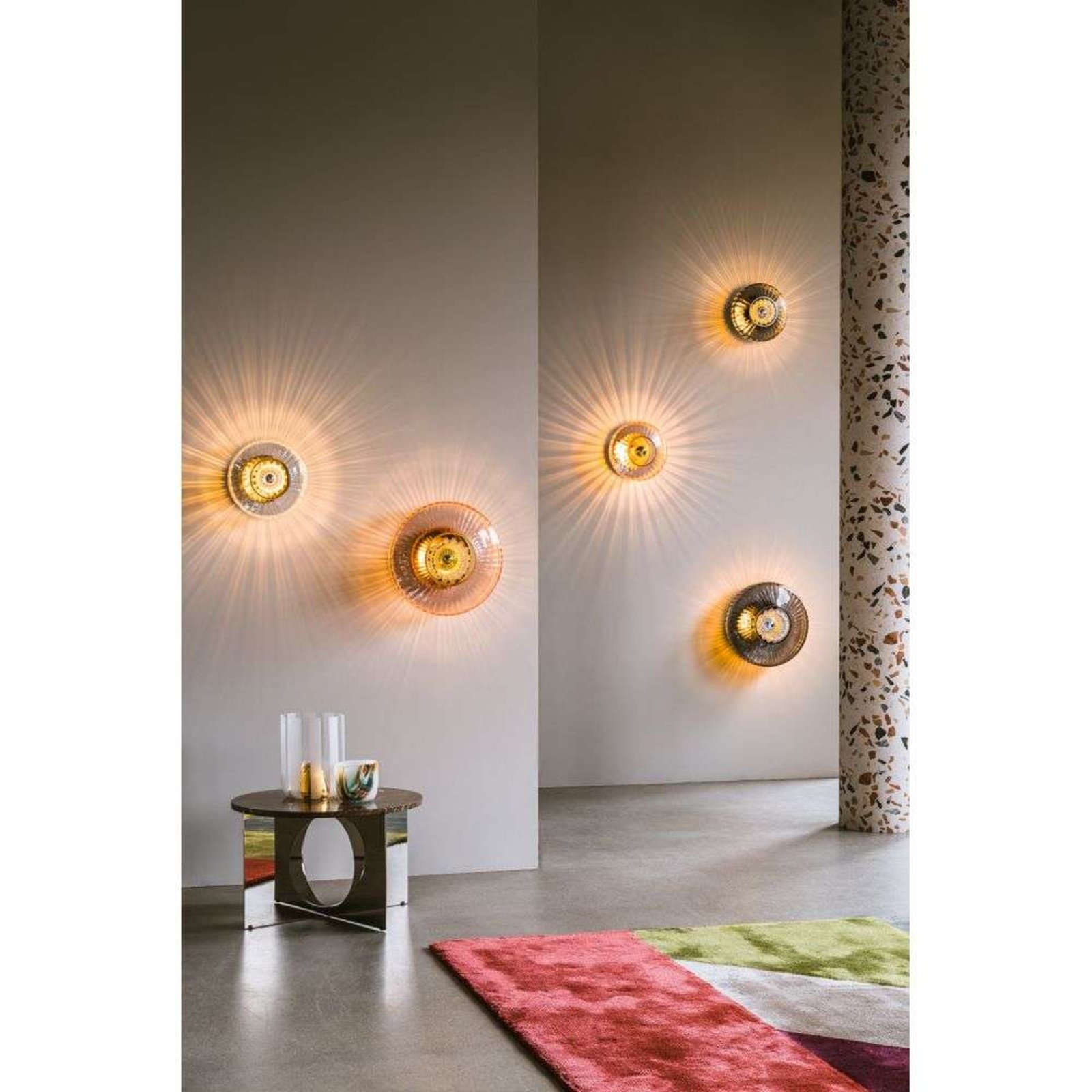 New Wave Optic Wall Lamp Amber - Design By Us