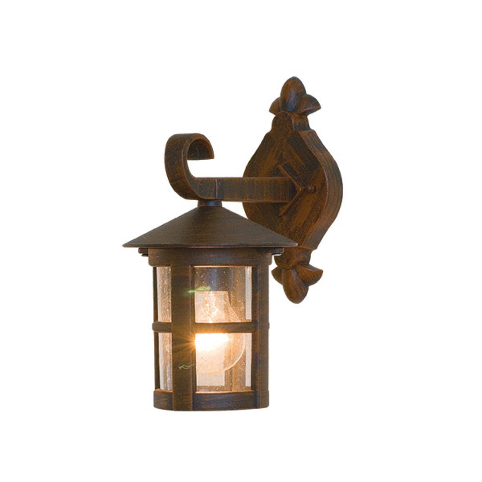Viokef Skiathos outdoor wall light IP54 brown Ø 15.5 cm, aluminium, E27, 60 W, energy efficiency: A++, H: 30 cm