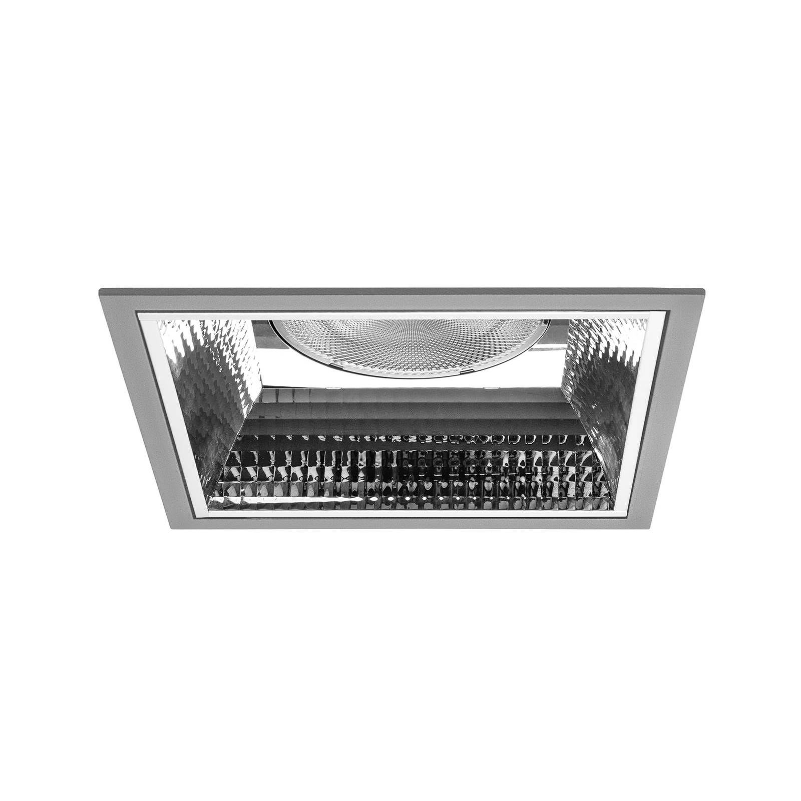 BRUMBERG Apollo Maxi facettiert, eckig, DALI, 3.500K, silber