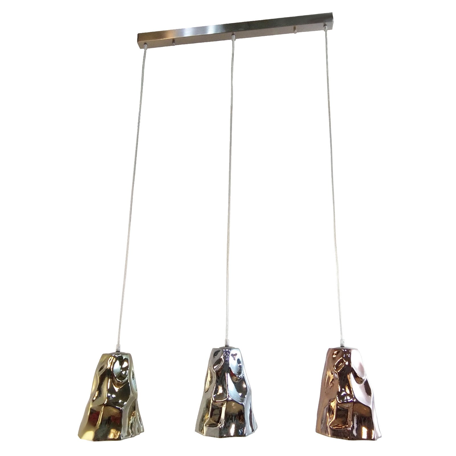KARE Crumble Dining Tricolore hanging light 99cm long