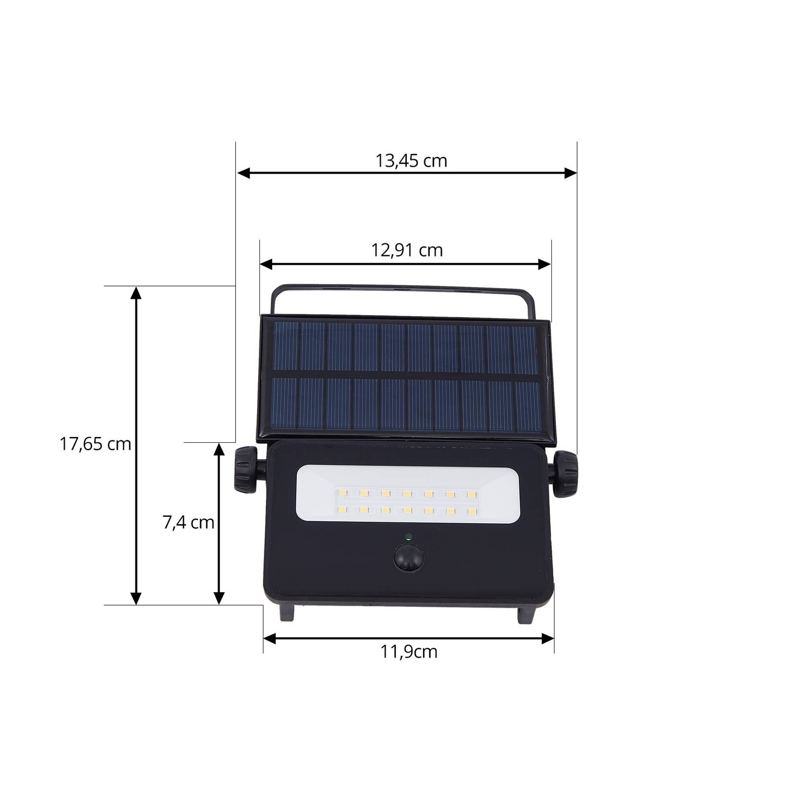 Lindby LED-Solar-Wandleuchte Rikard, schwarz, Edelstahl günstig online kaufen