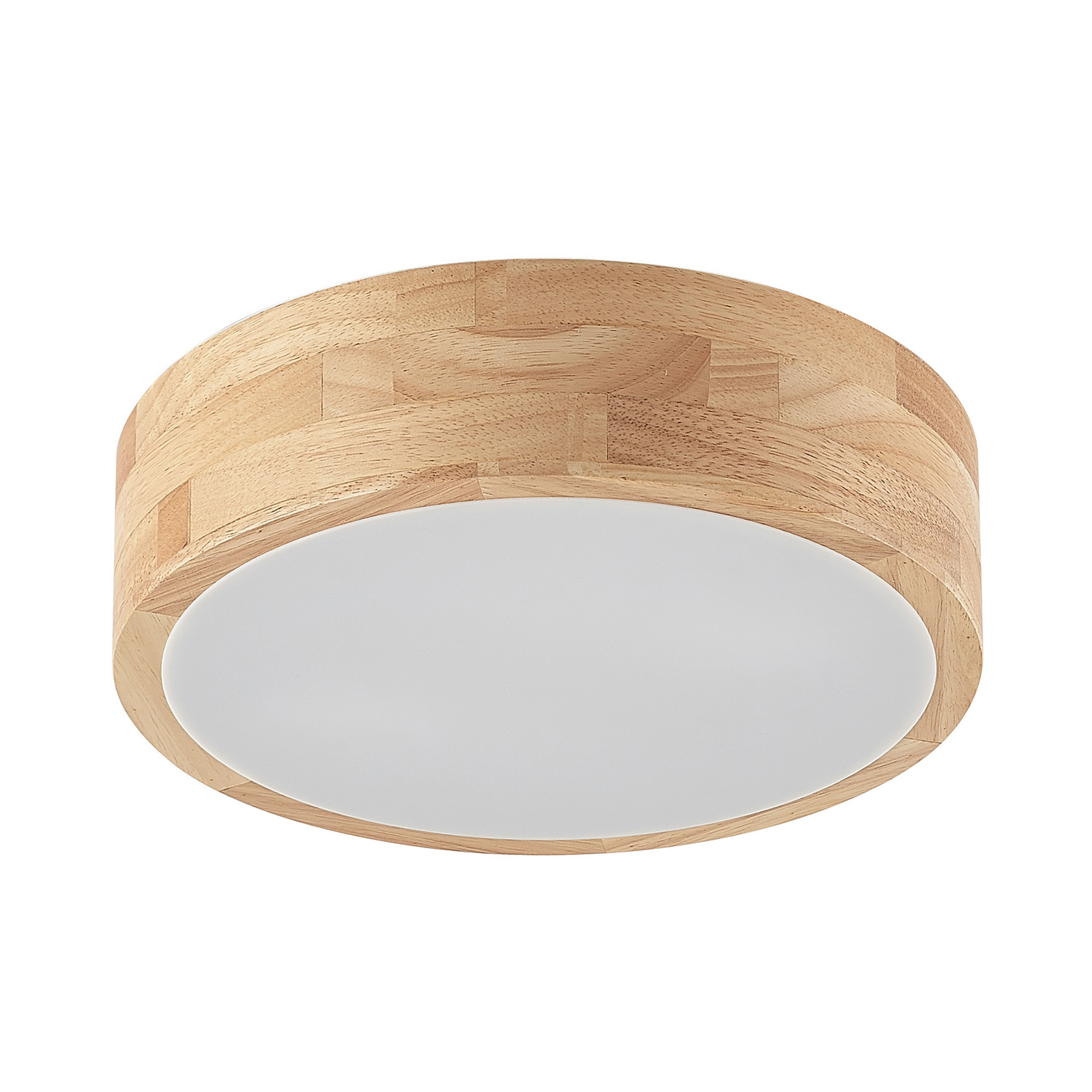 Tanju plafondlamp, Ø 30 cm, 2-lamps, rubberhout - Lindby