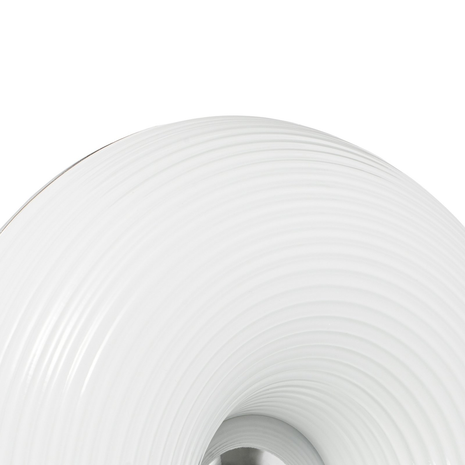 Lindby LED stolna/zidna lampa Fjora, bijela/krom, Ø 30 cm, dim.