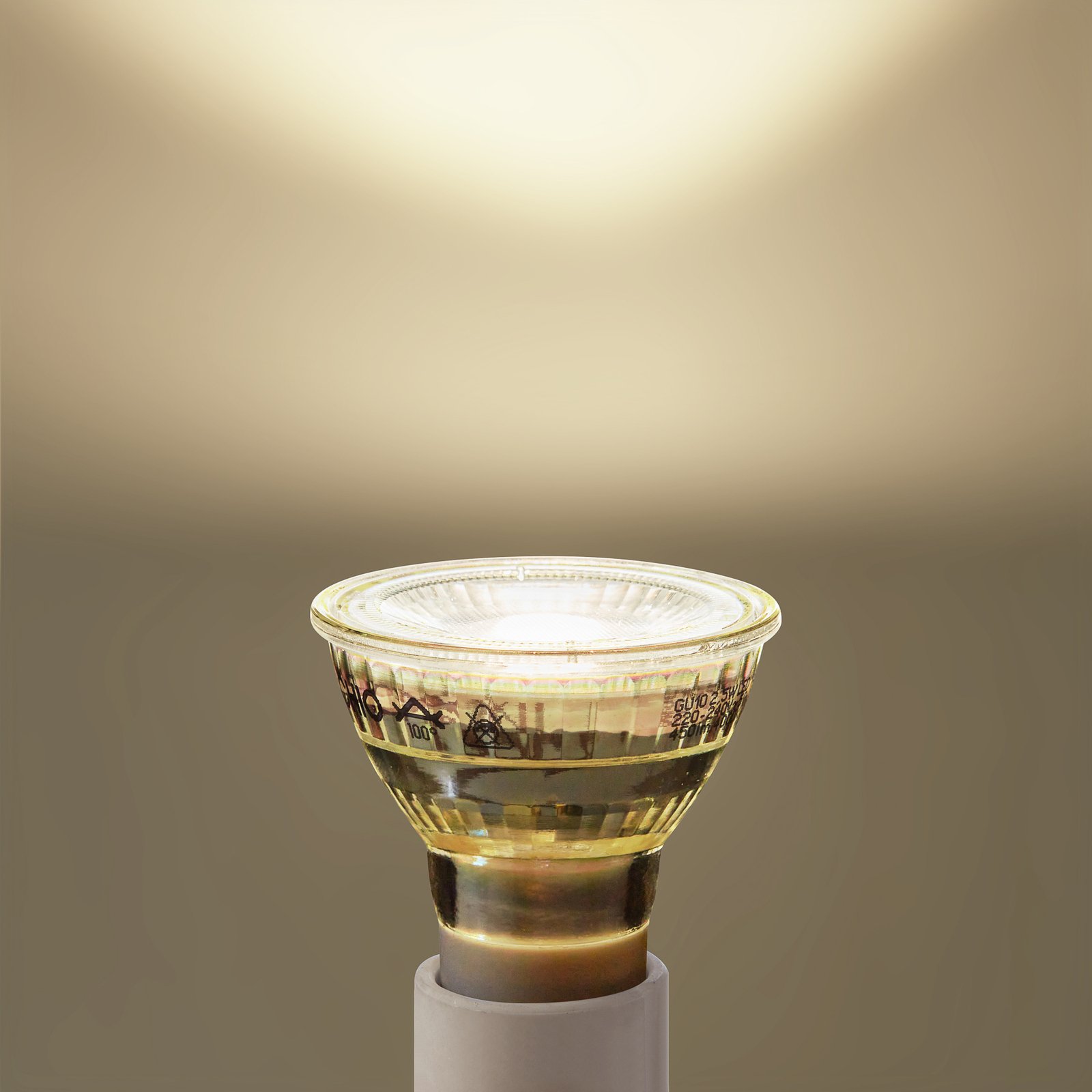 Arcchio ampoule LED GU10 2,5W 4000K 450 lumens verre