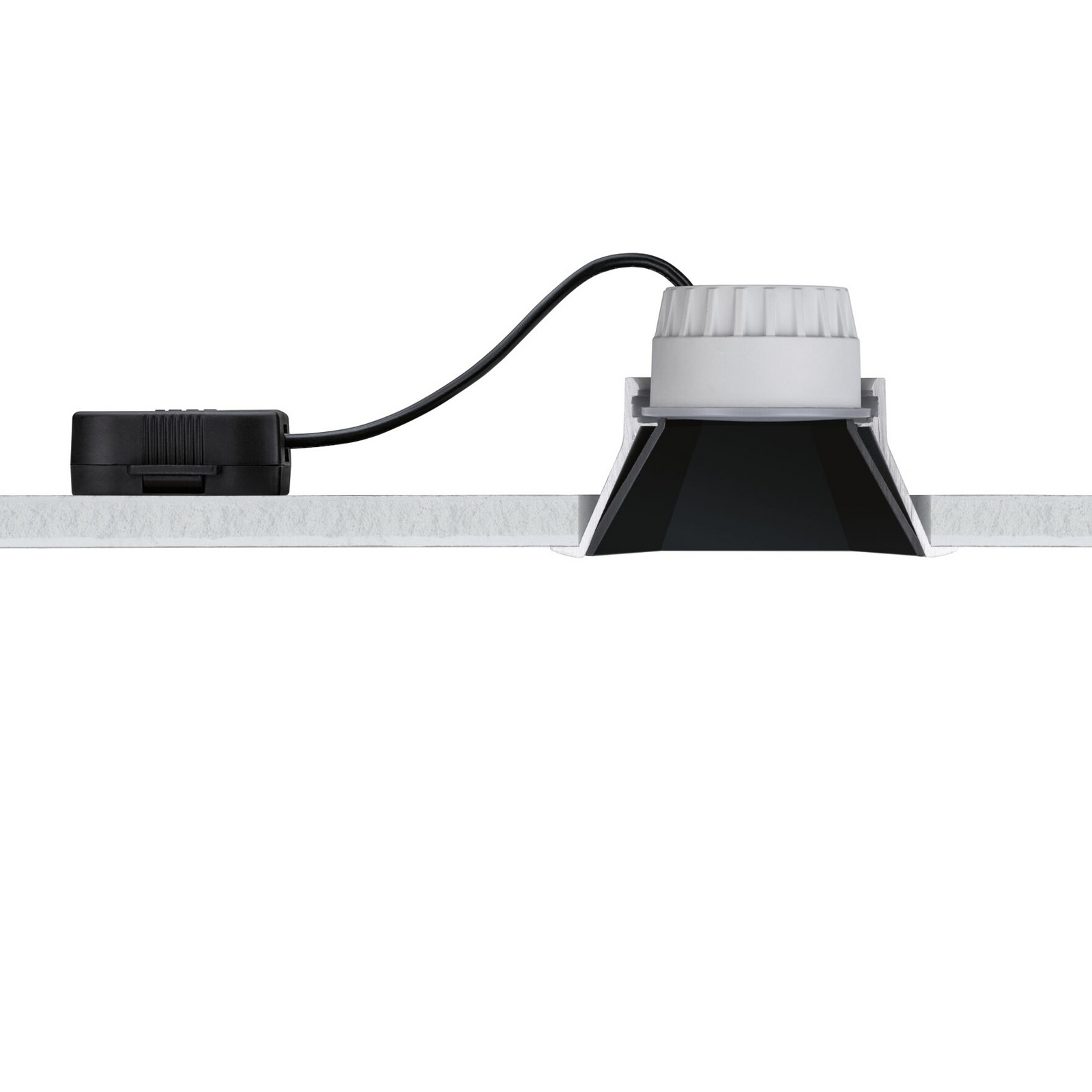 Paulmann LED ugradbena svjetiljka Cole Coin crna/zlatna četvrtasta IP44