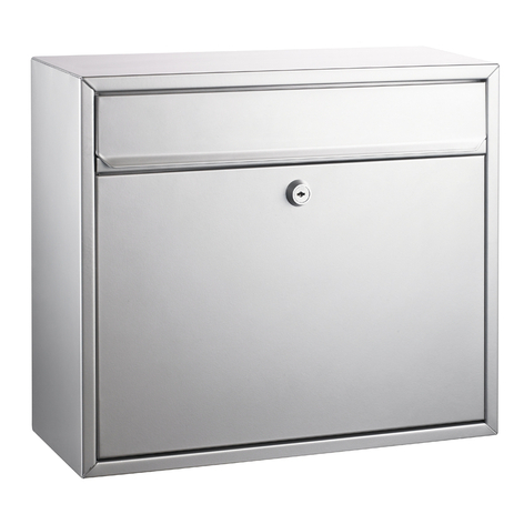 Briefkasten Mount silber lackiert