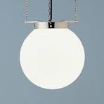 Lámpara colgante estilo Bauhaus níquel 30 cm