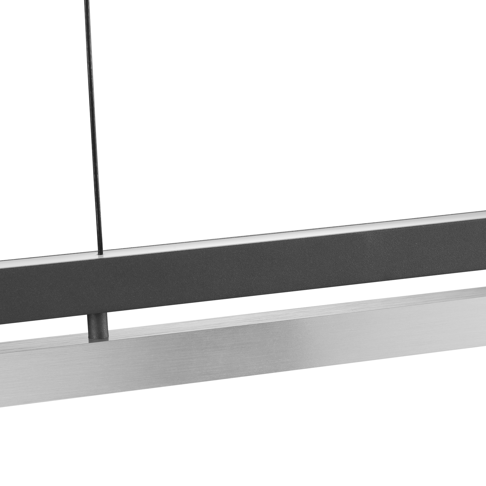 LED висяща лампа Pulse, дължина 120 cm, черна, метал