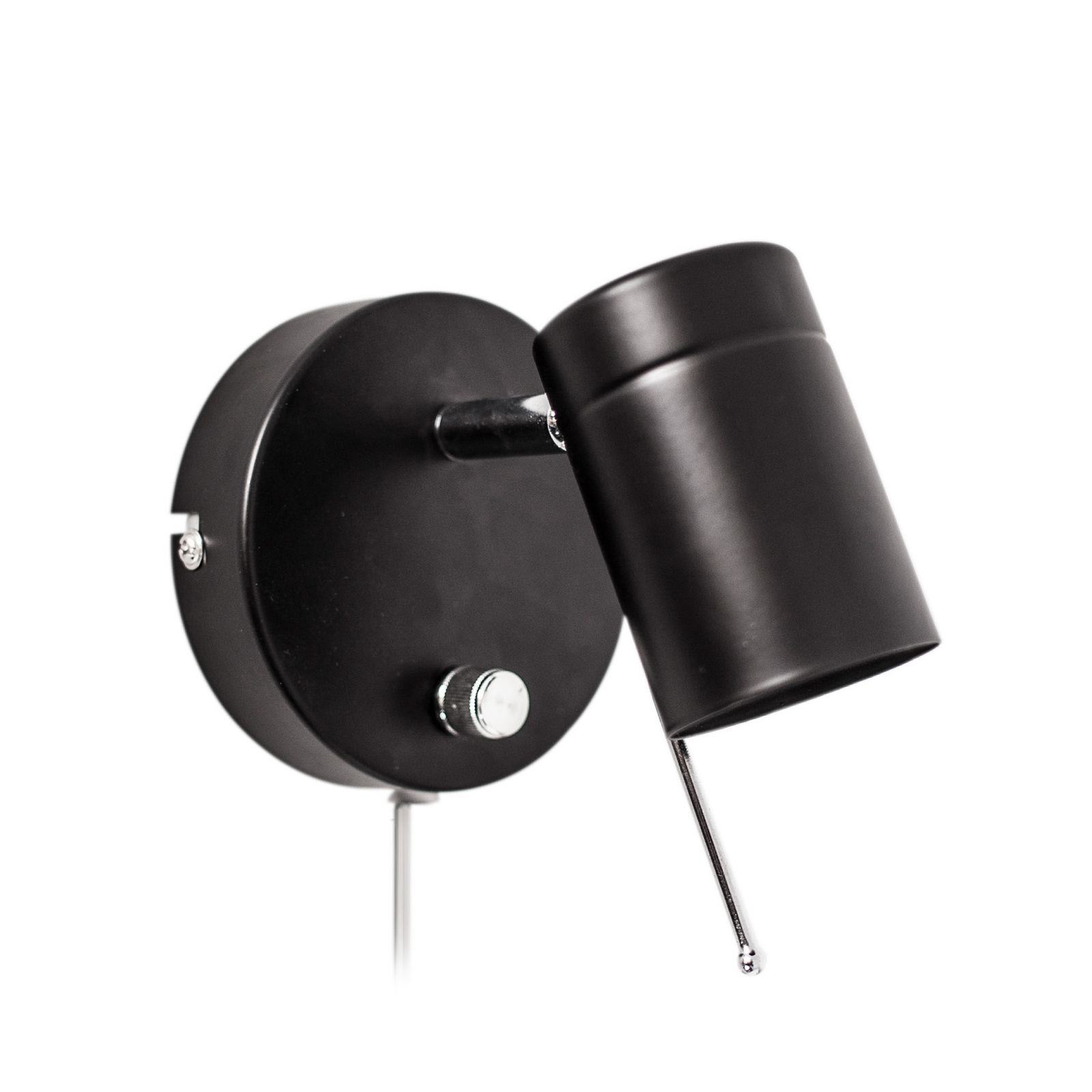 Candeeiro de parede Correct, preto, metal, regulador de intensidade, GU10 - By