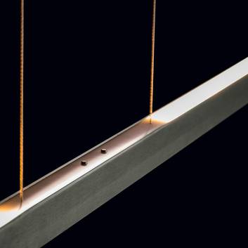 Holtkötter Xena S colgante LED, 120 cm, platino