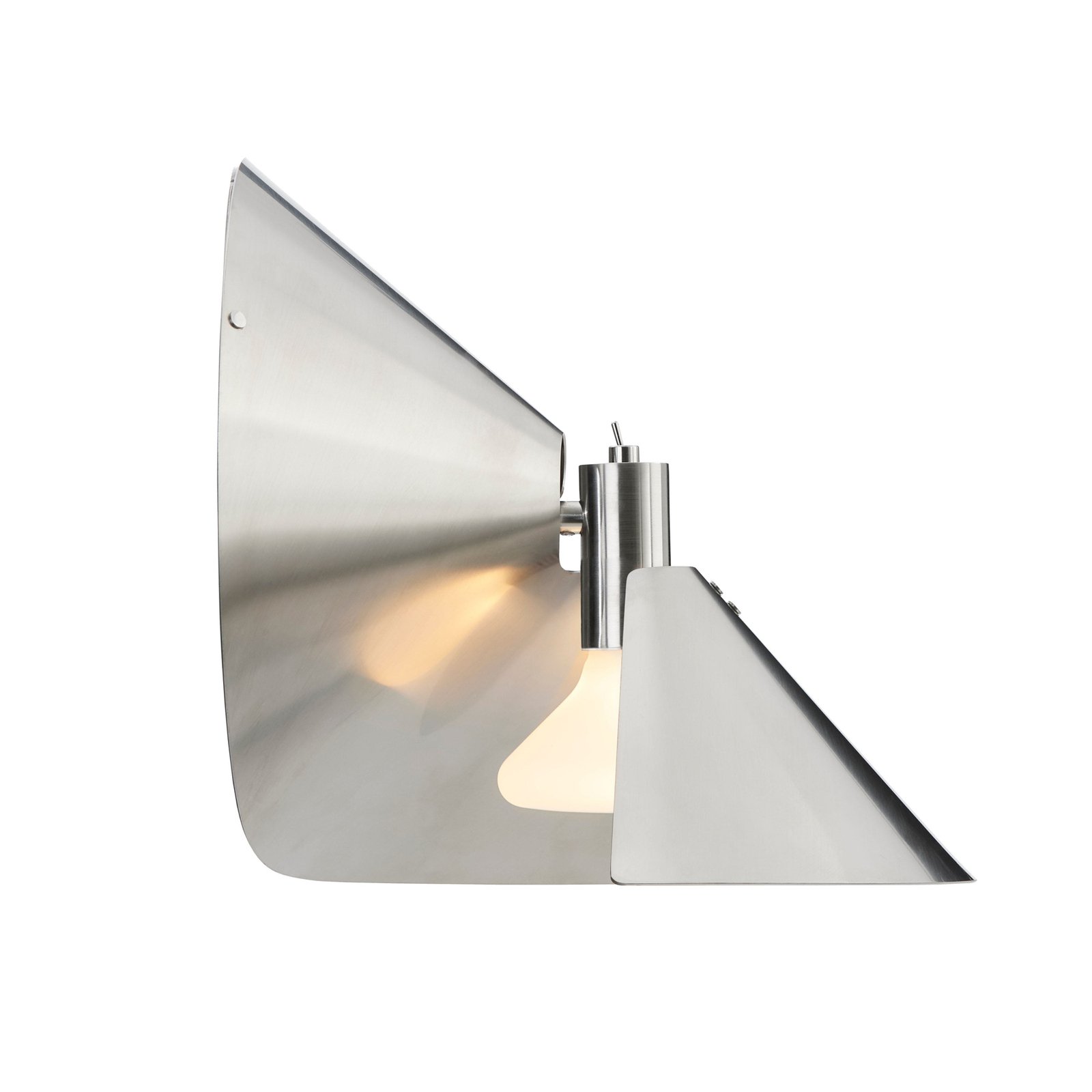 FRANDSEN wall lamp Peel, steel-coloured, width 26.5 cm