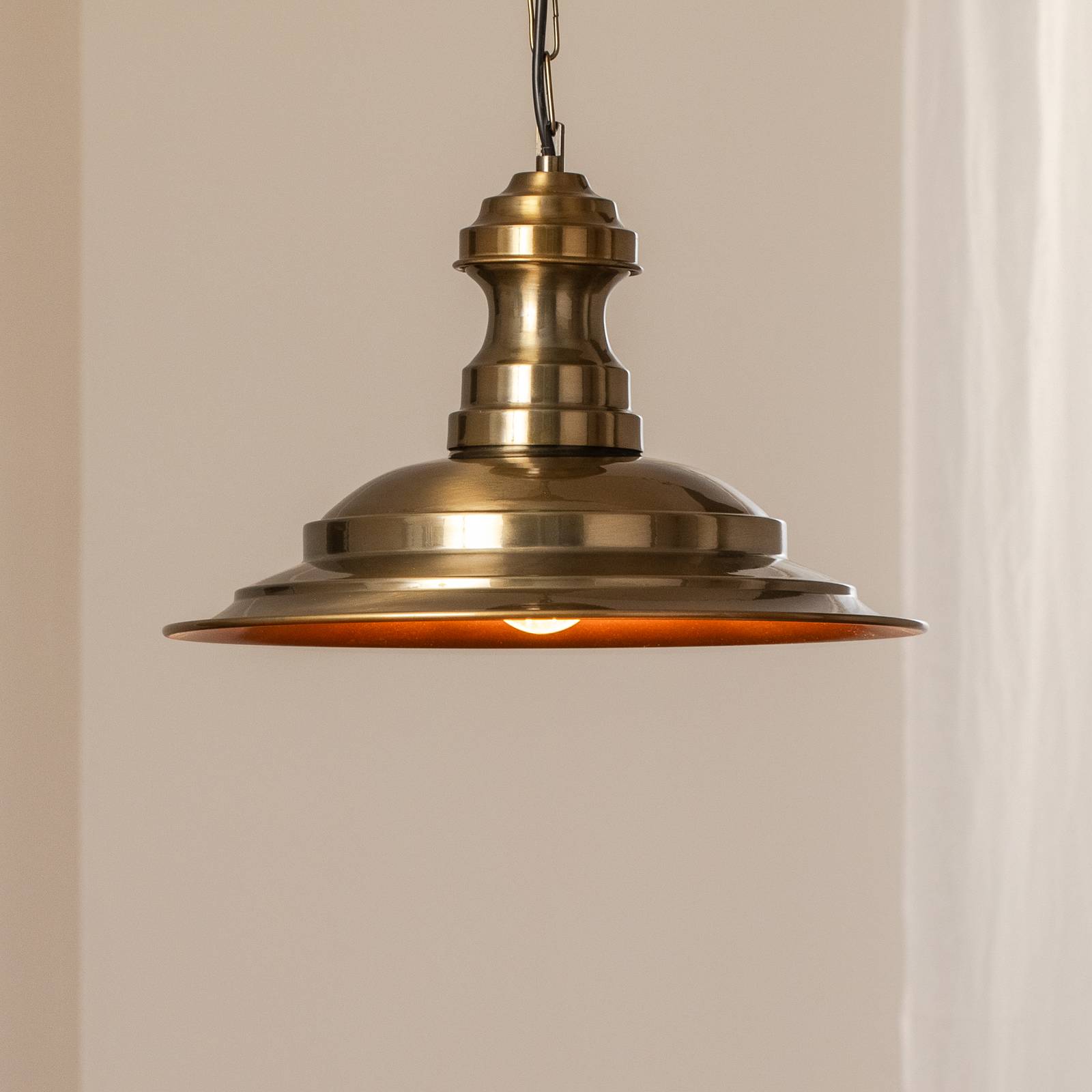 Hängeleuchte Sivani MR-637, gold antik, Metall, Ø 39 cm günstig online kaufen