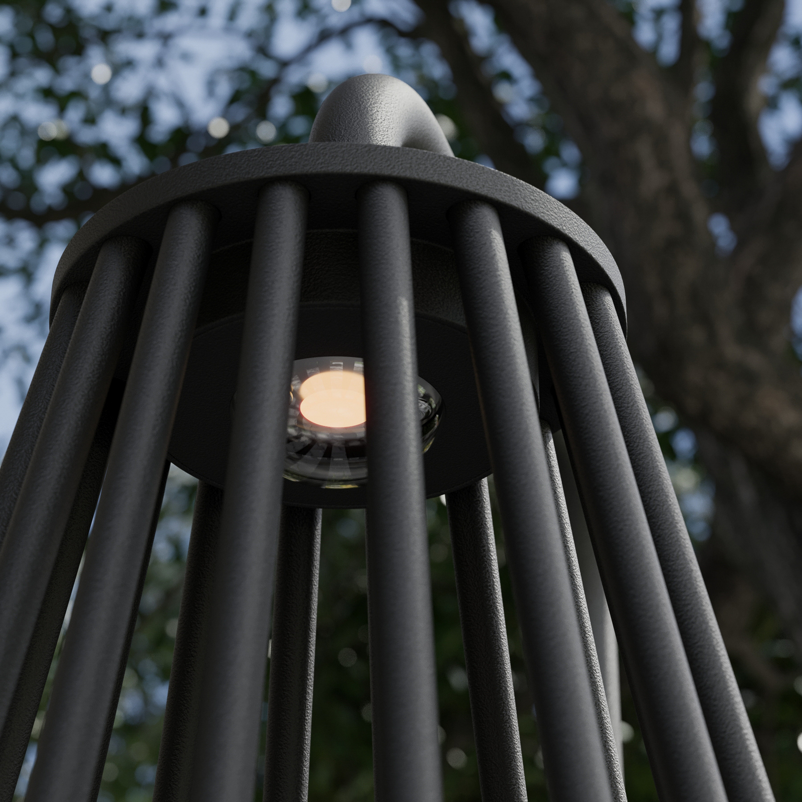 UDGÅET - Miray LED Vrtna lampa H60 tamno Siva - Lucande