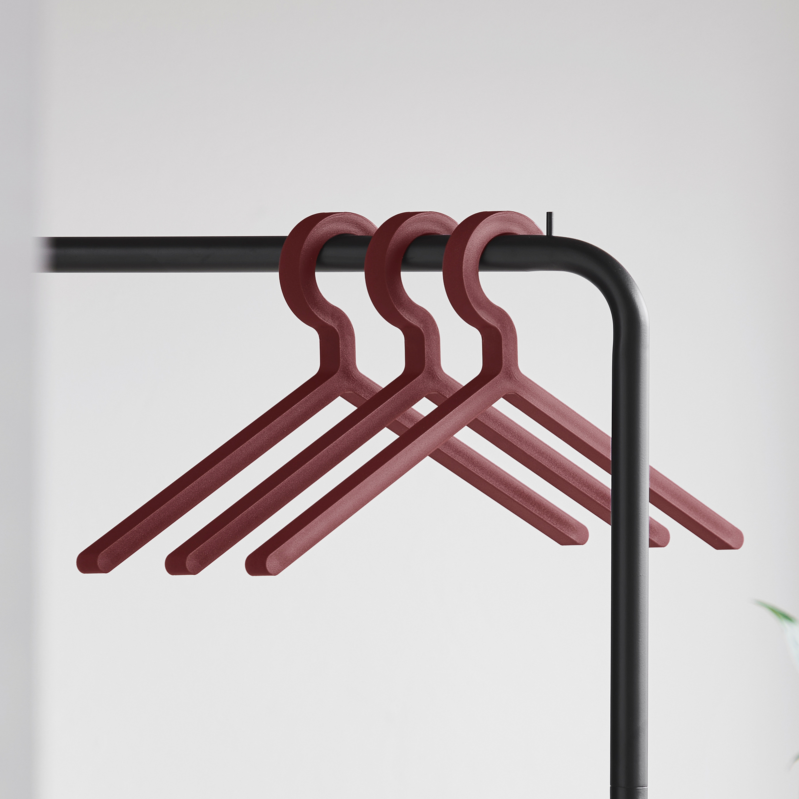 Illusion Cintre, lot de 3, rouge foncé, ABS - Woud