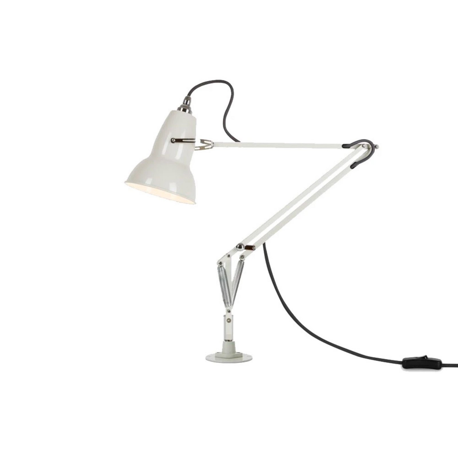 Original 1227 Stolní Lampička s Montážní Prvky Linen White - Anglepoise