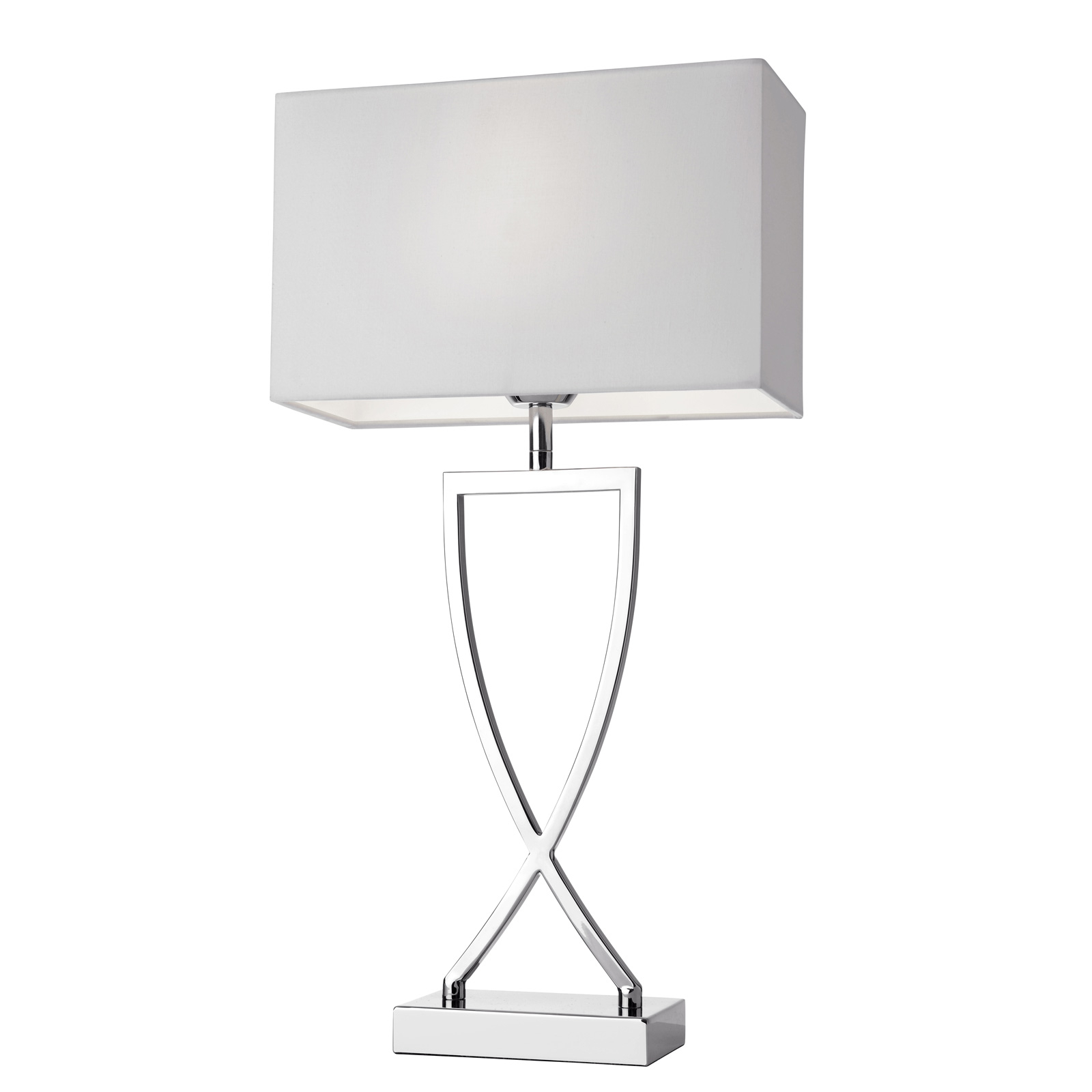 Villeroy & Boch Toulouse elegant table lamp, for Living / Dining Room, metal, fabric, E27, 60 W, energy efficiency: A++, L: 27 cm, W: 12 cm, H: 52 cm