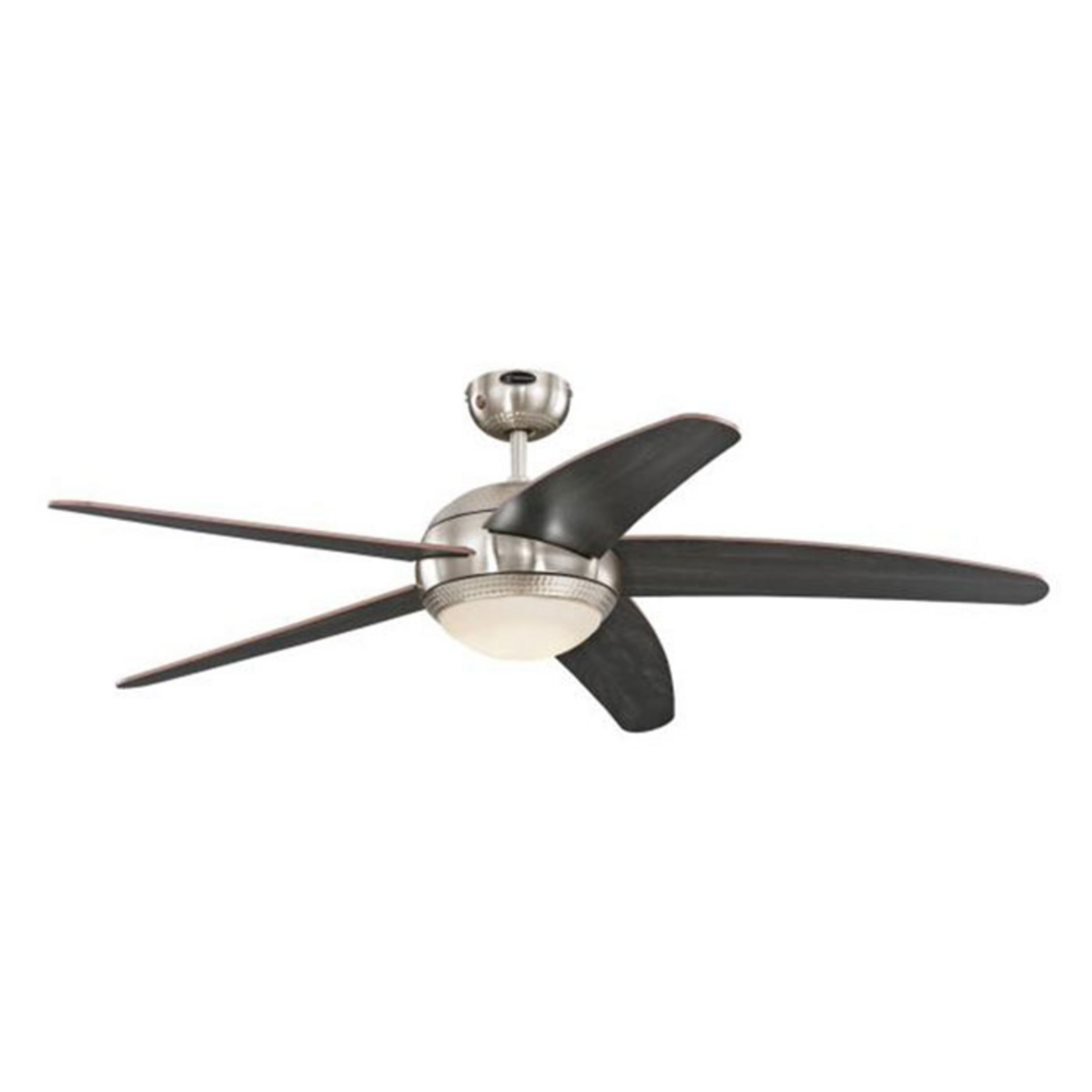Bendan LED-Deckenventilator chrom/Holz, leise - Westinghouse
