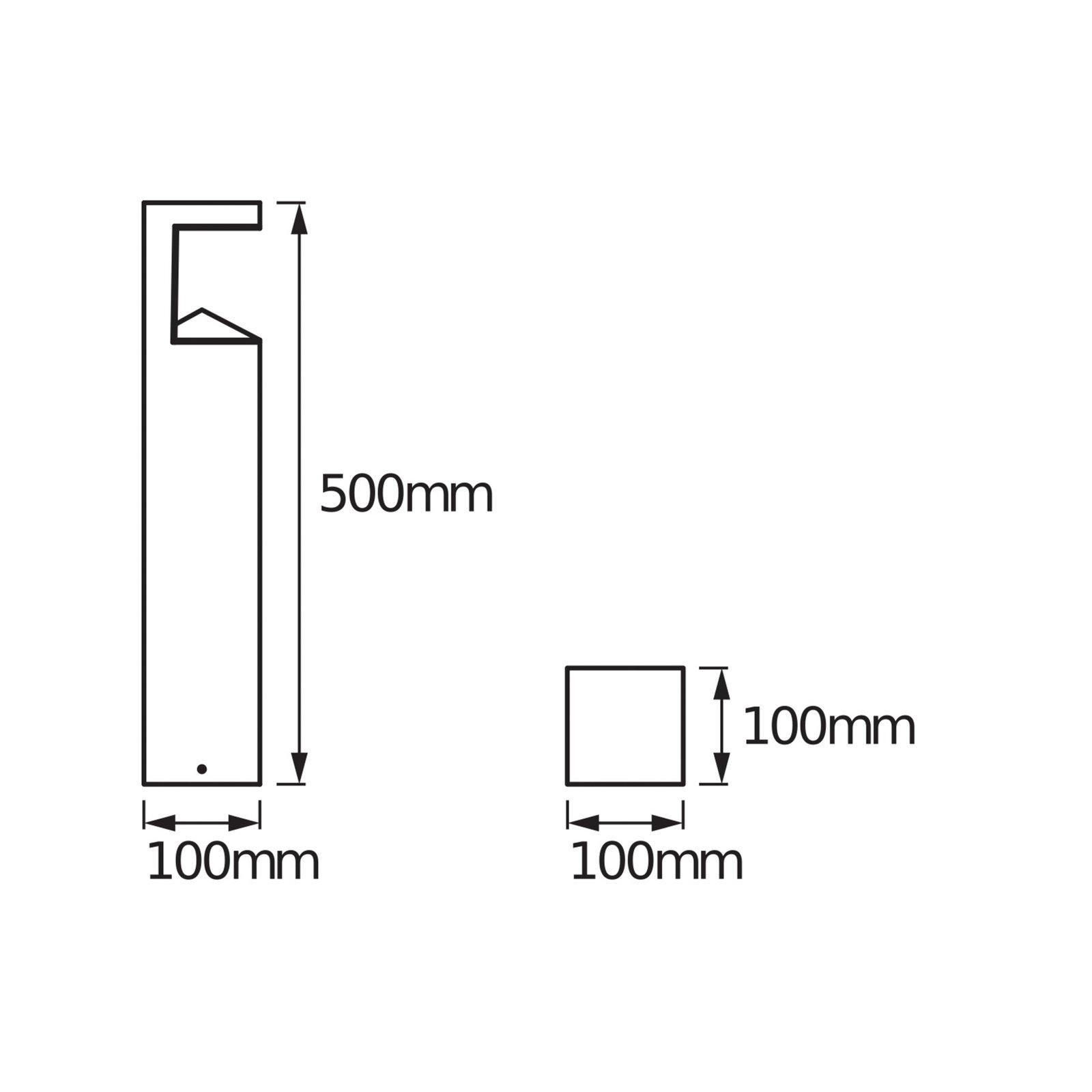 OSRAM LED path light ENDURA STYLE PYRAMID, stainless steel, IP44