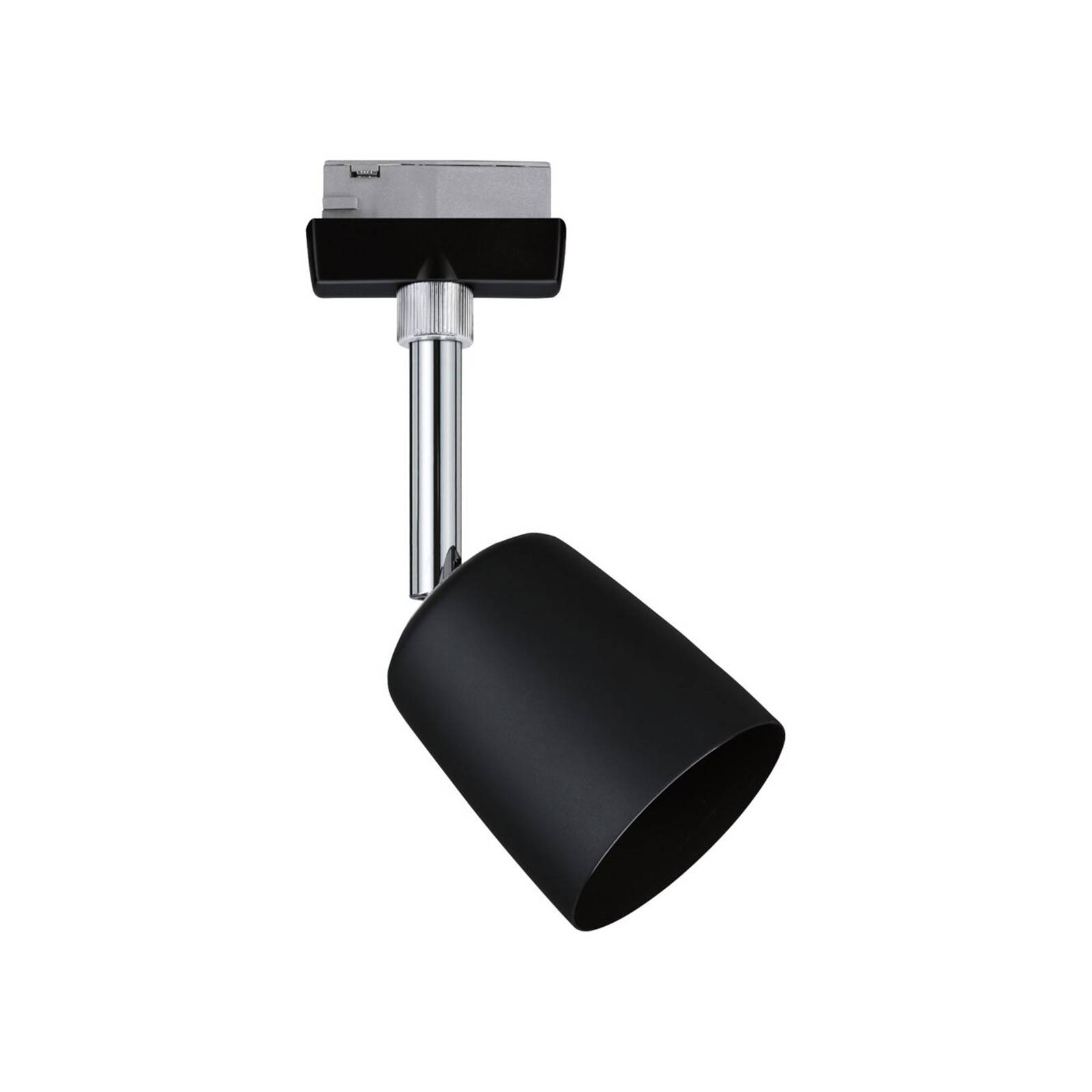 Paulmann URail Cover GU10 spot black, dimmable, for Living / Dining Room, metal, plastic, GU10, 10 W, L: 5.8 cm, W: 9 cm, H: 14 cm
