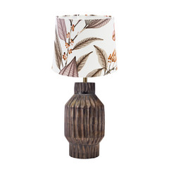 PR Home Turi bordlampe Ø 35cm brun/pudder pink