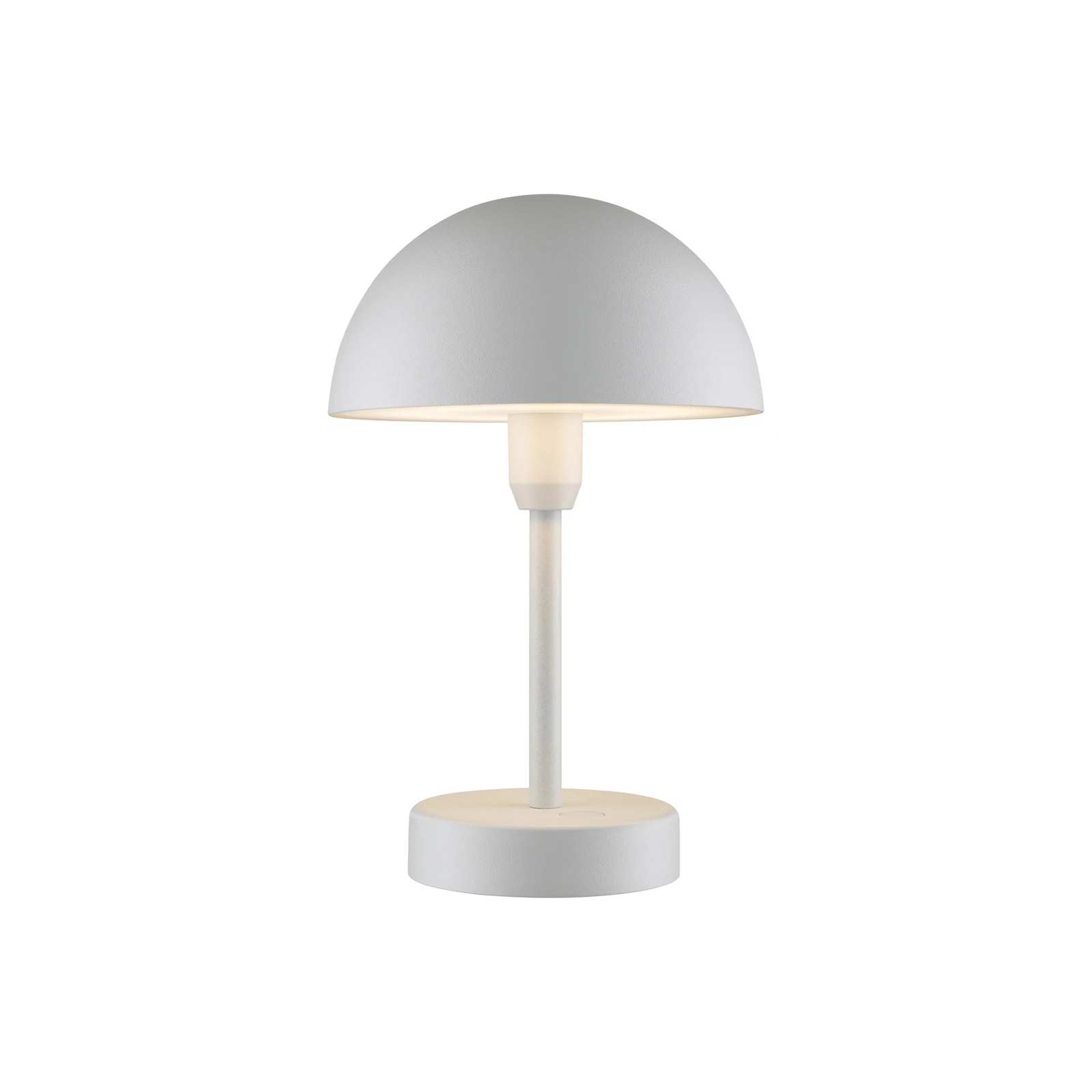 LED stolová lampa Ellen To-Go, biela, hliník