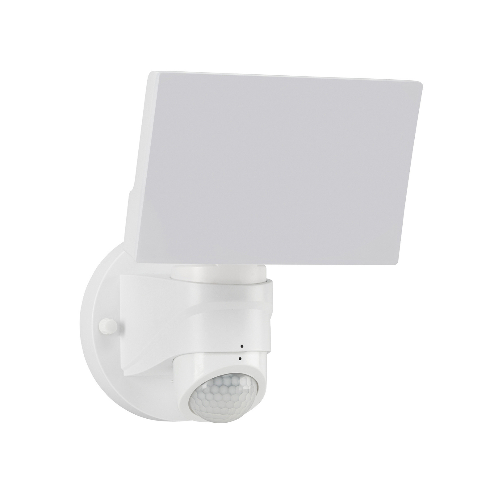 Cristo LED outdoor wall light with sensor, white