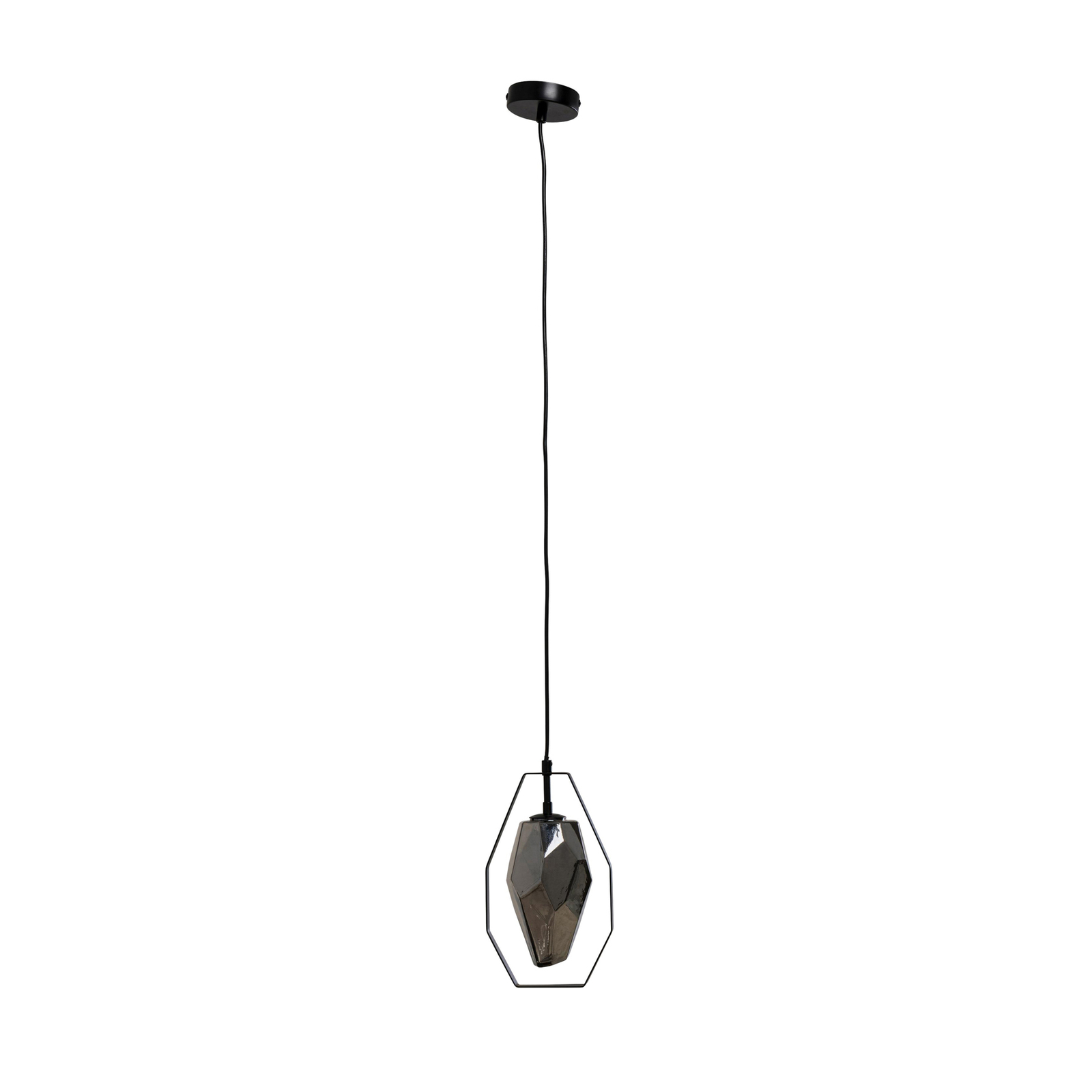 Kare Diamond Fever hanglamp, zwart, 1-lamp