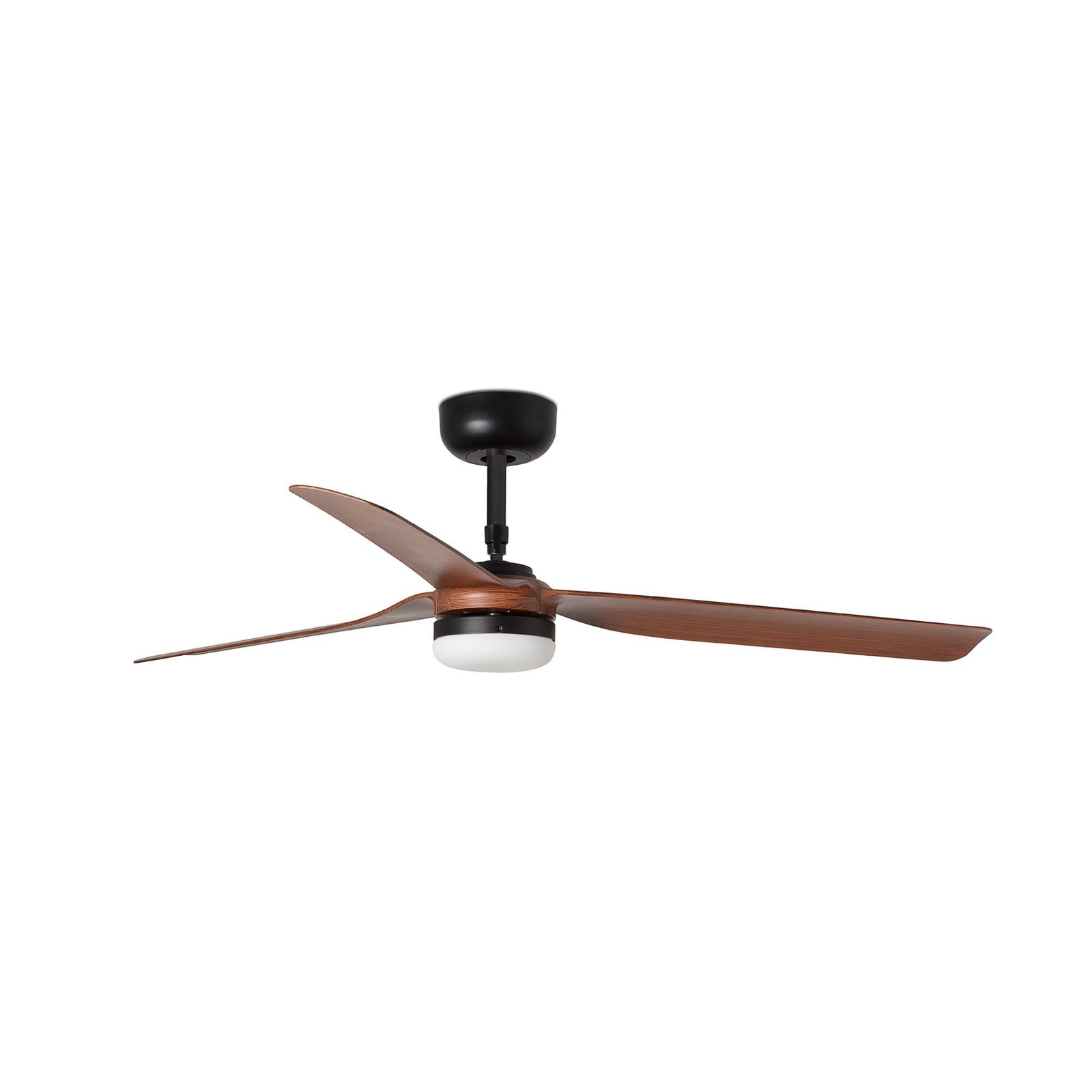 Punt M ceiling fan, DC, black/dark wood