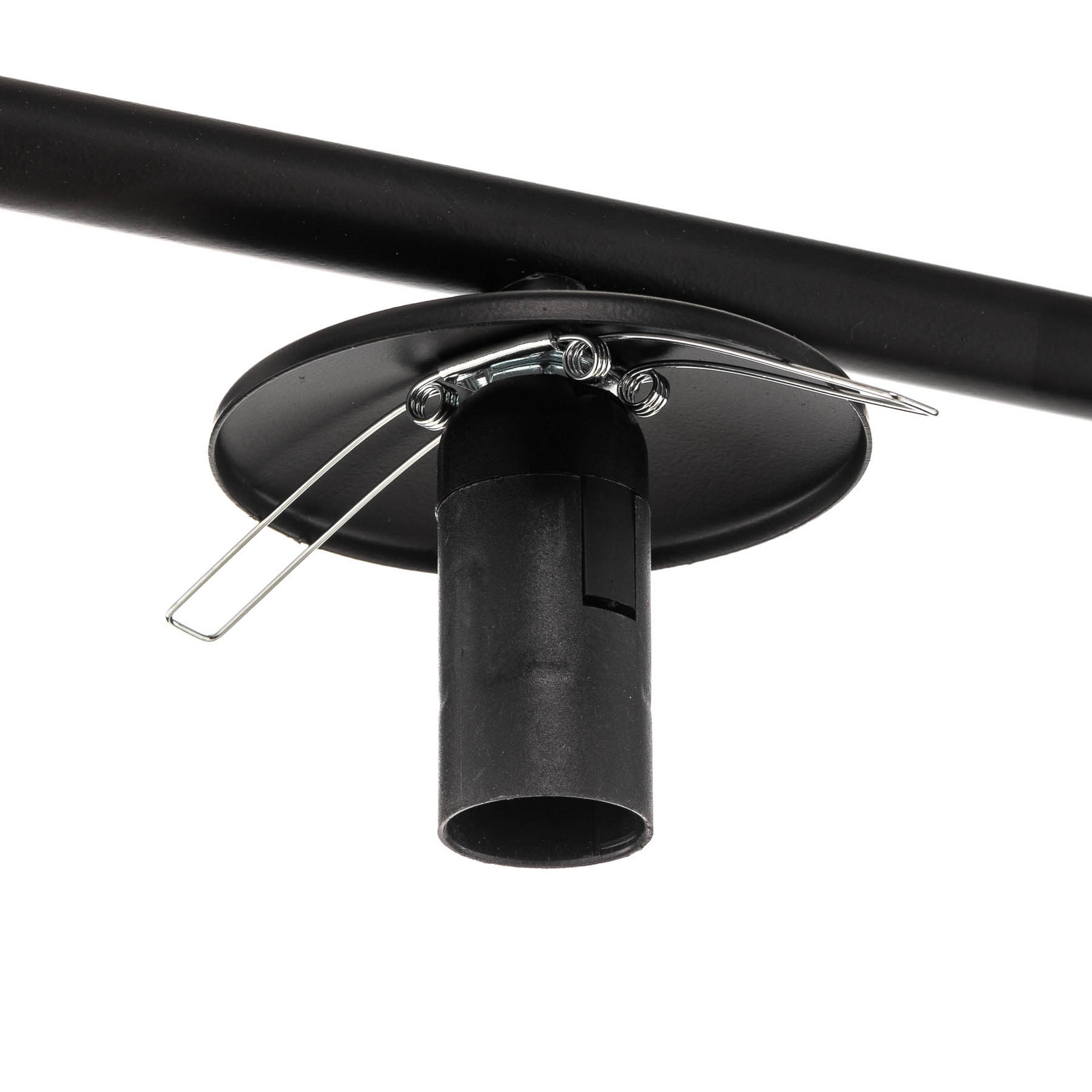 Kabo ceiling lamp, 1 arm, black, 6-bulb