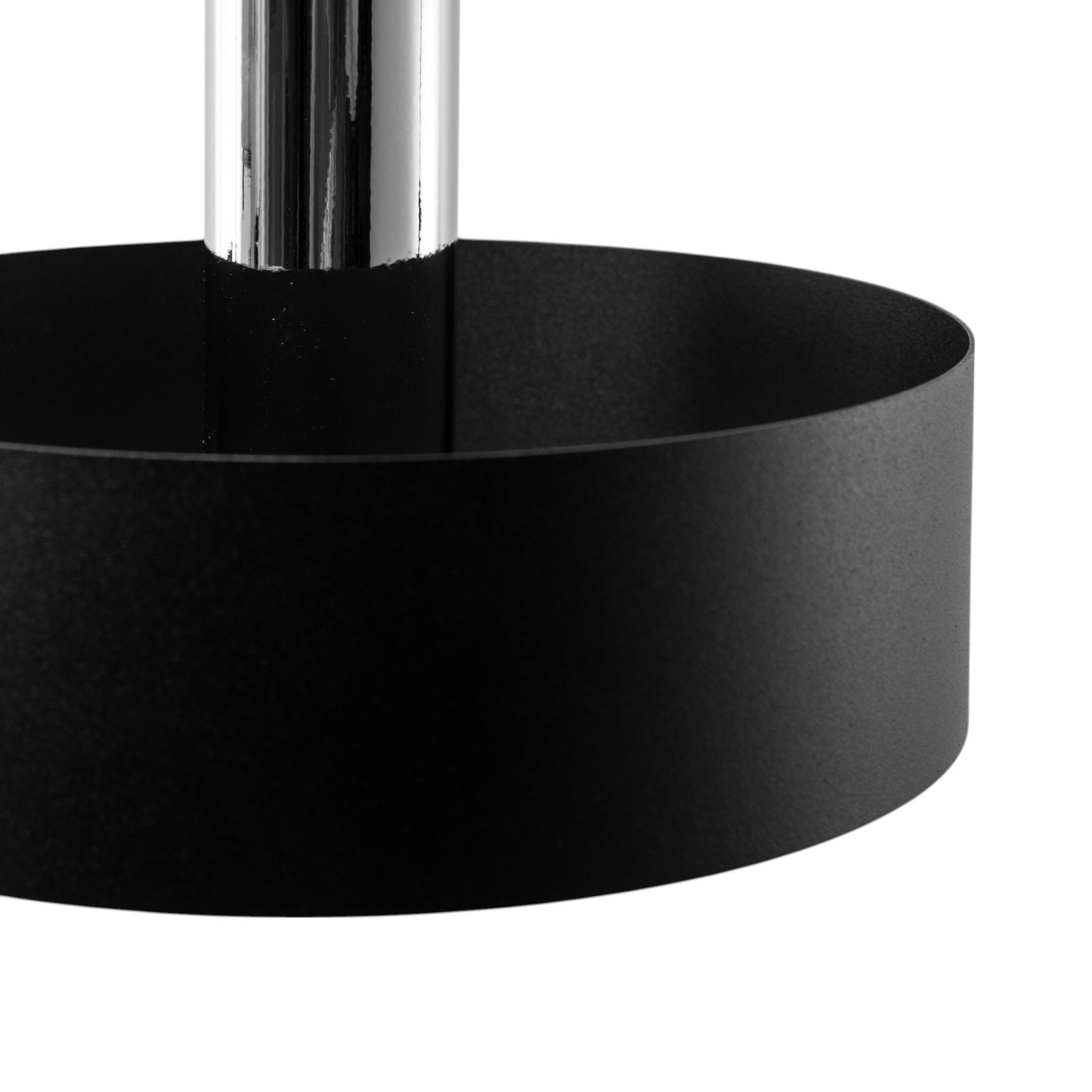 Lampă suspendată Rif Lux, negru/argintiu, Ø 25 cm, oțel Lampă suspendată Rif Lux, negru/argintiu, Ø 25 cm, oțel