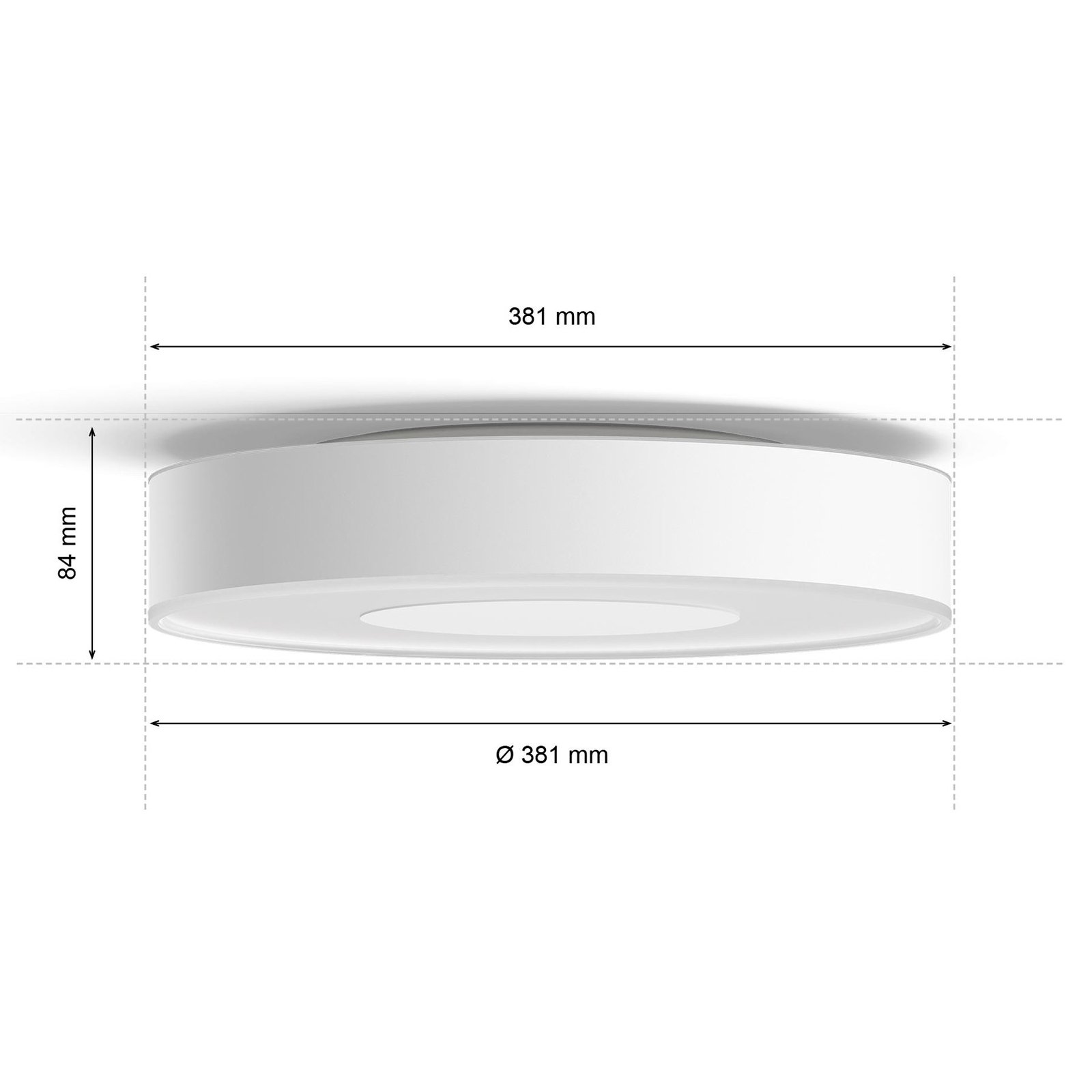 Infuse LED-taklampa, 38,1 cm, vit, dimbar – Philips Hue