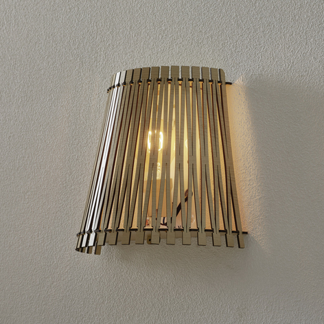 Strålende effektfull vegglampe Sendero i tre