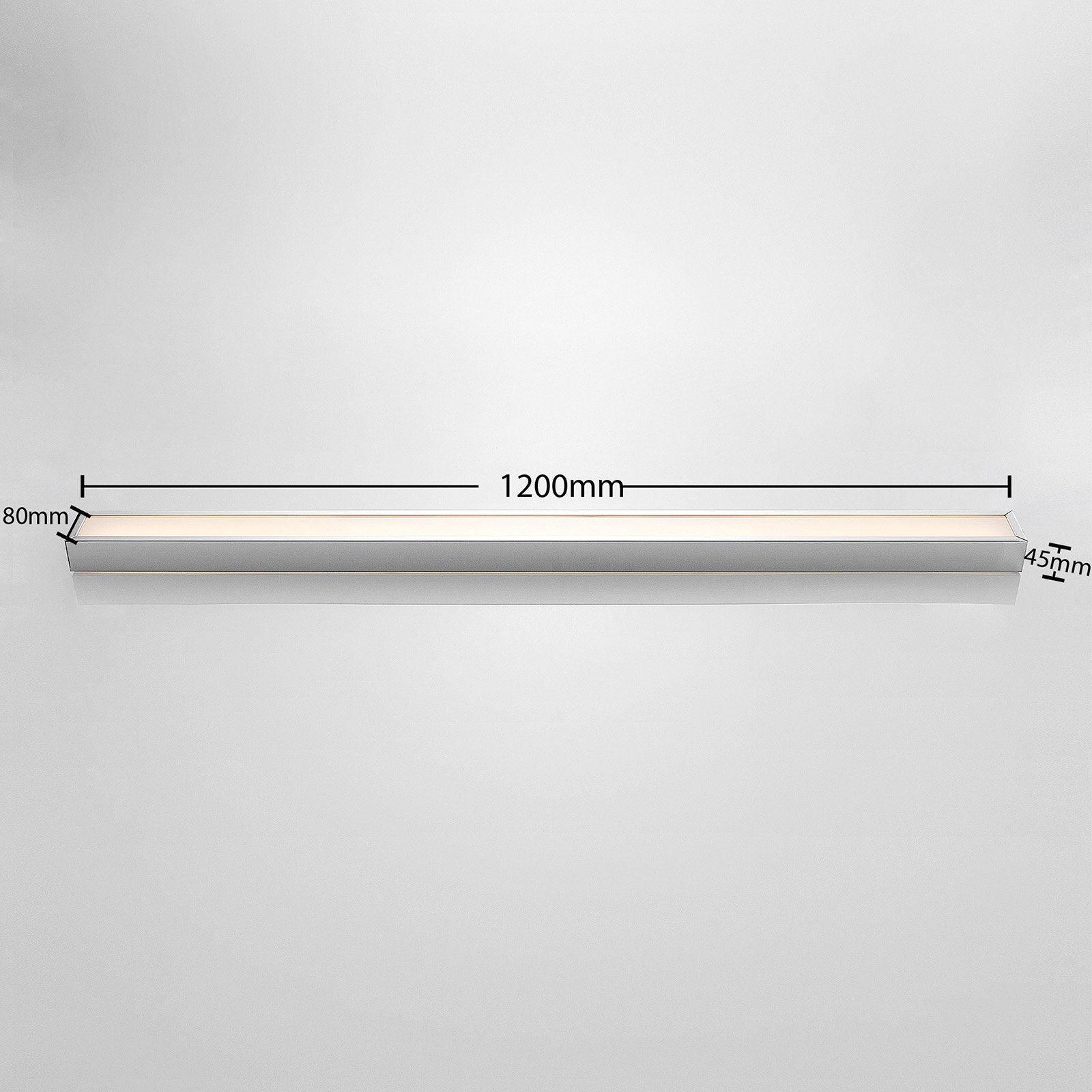 Layan LED Wall Lamp L120 Chrome - Lindby